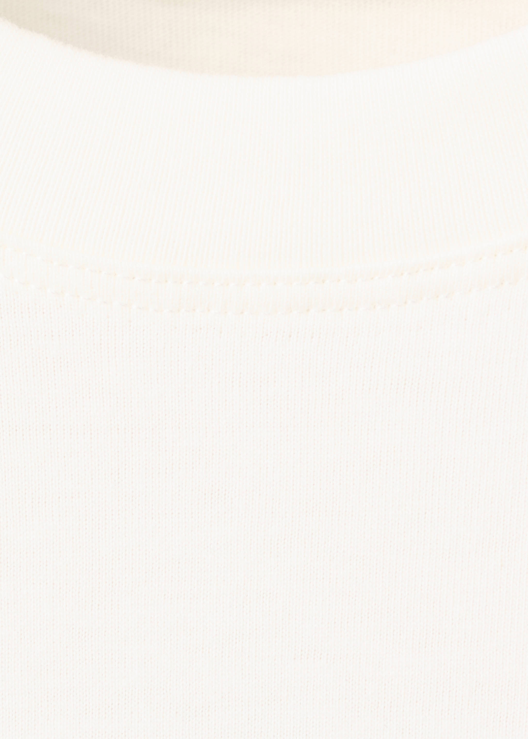 印花棉质混纺T恤 - null