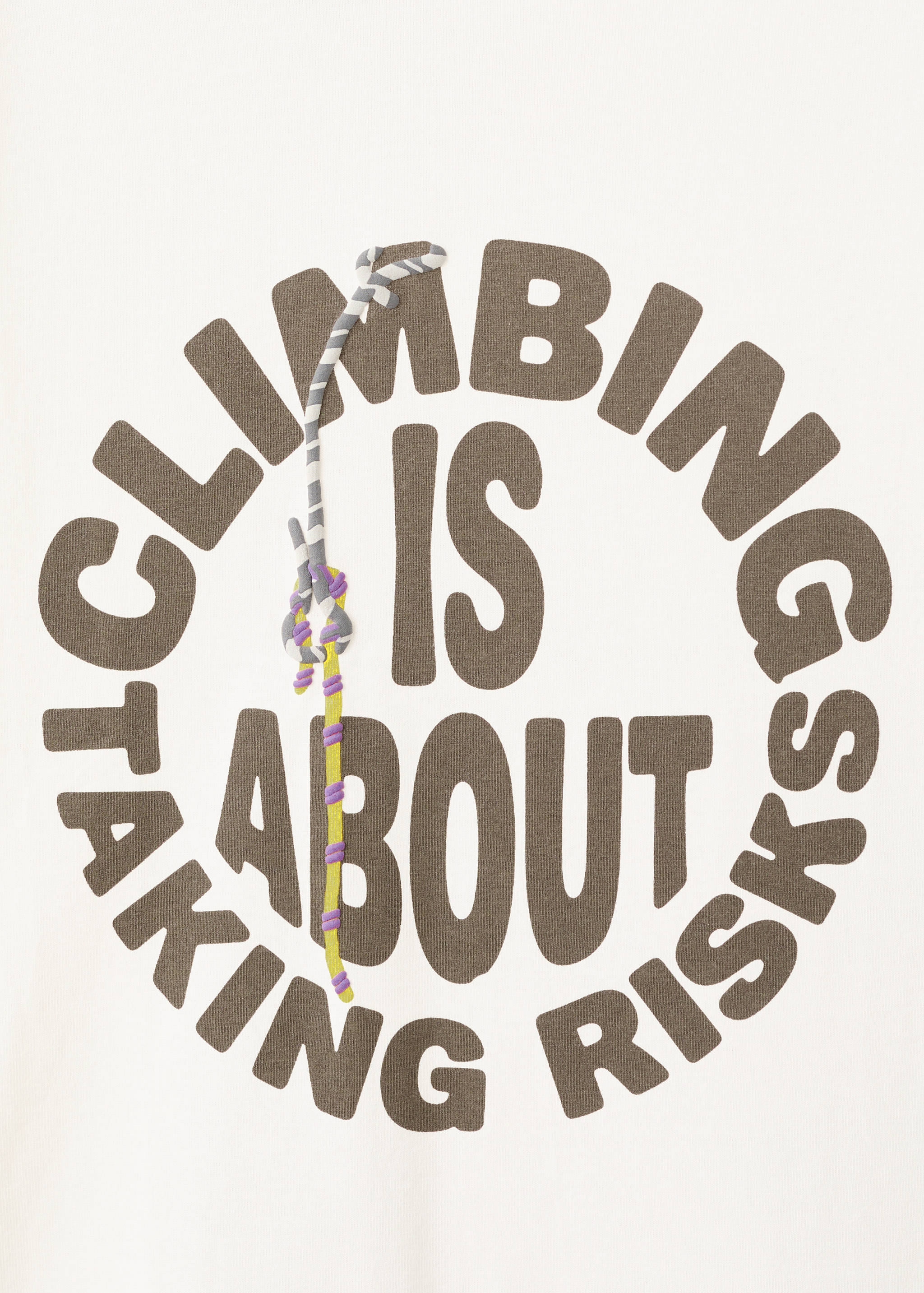 印花棉质混纺T恤 - null