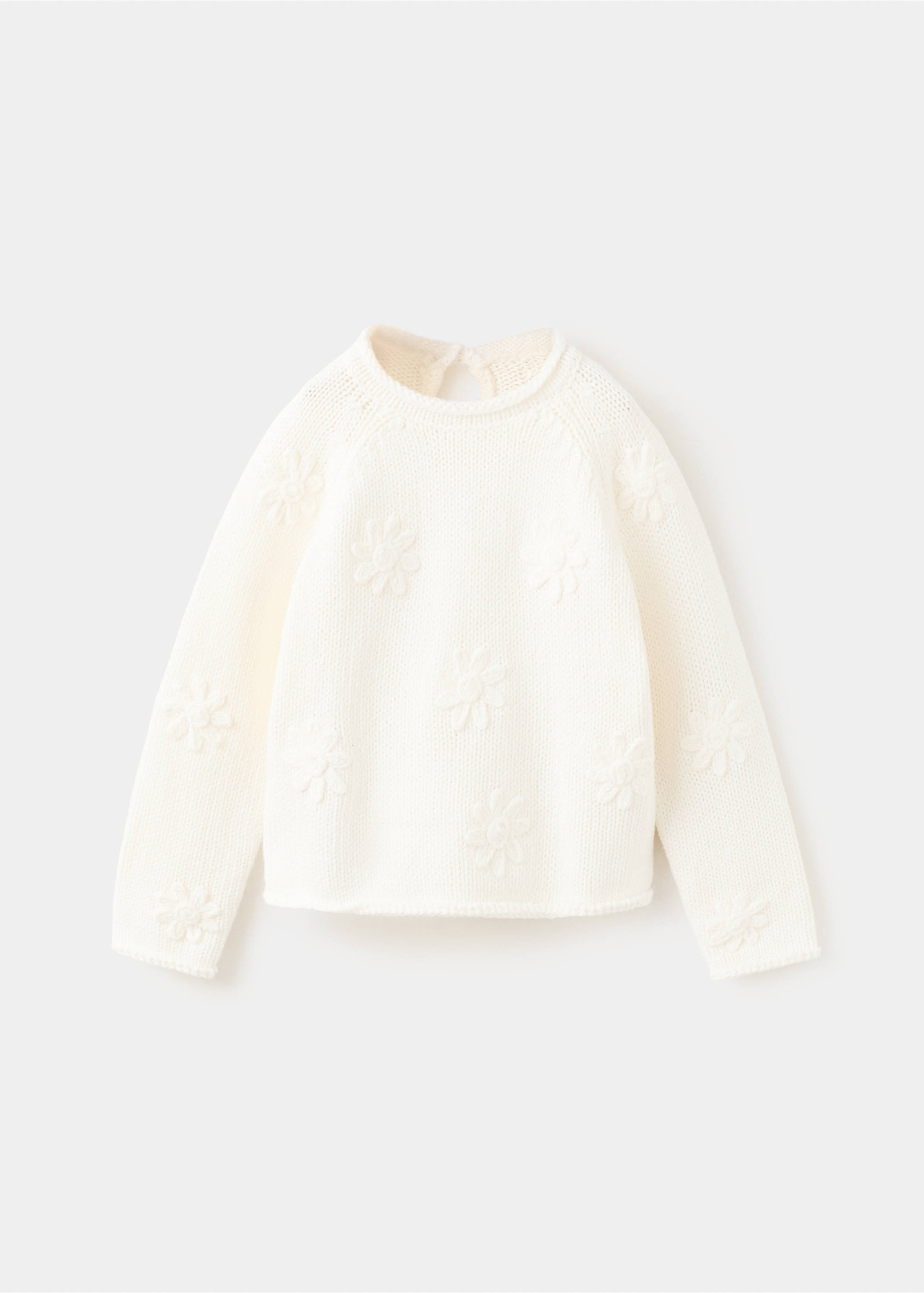 Jersey punto flores - Artículo sin modelo, Crudo. Ref: 27033713-00.