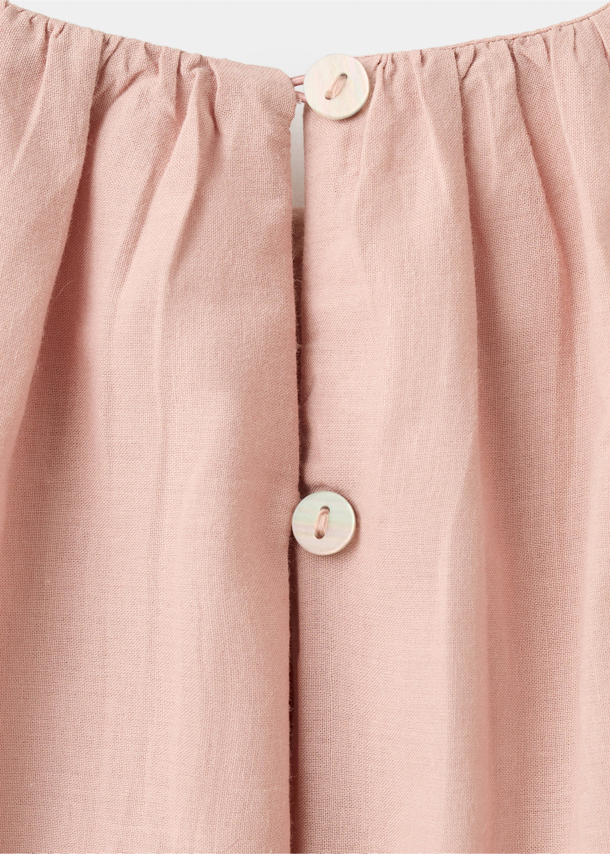 Vestido bordado detalles calados - Detalle del artículo 8, Rosa. Ref: 27033715-00.