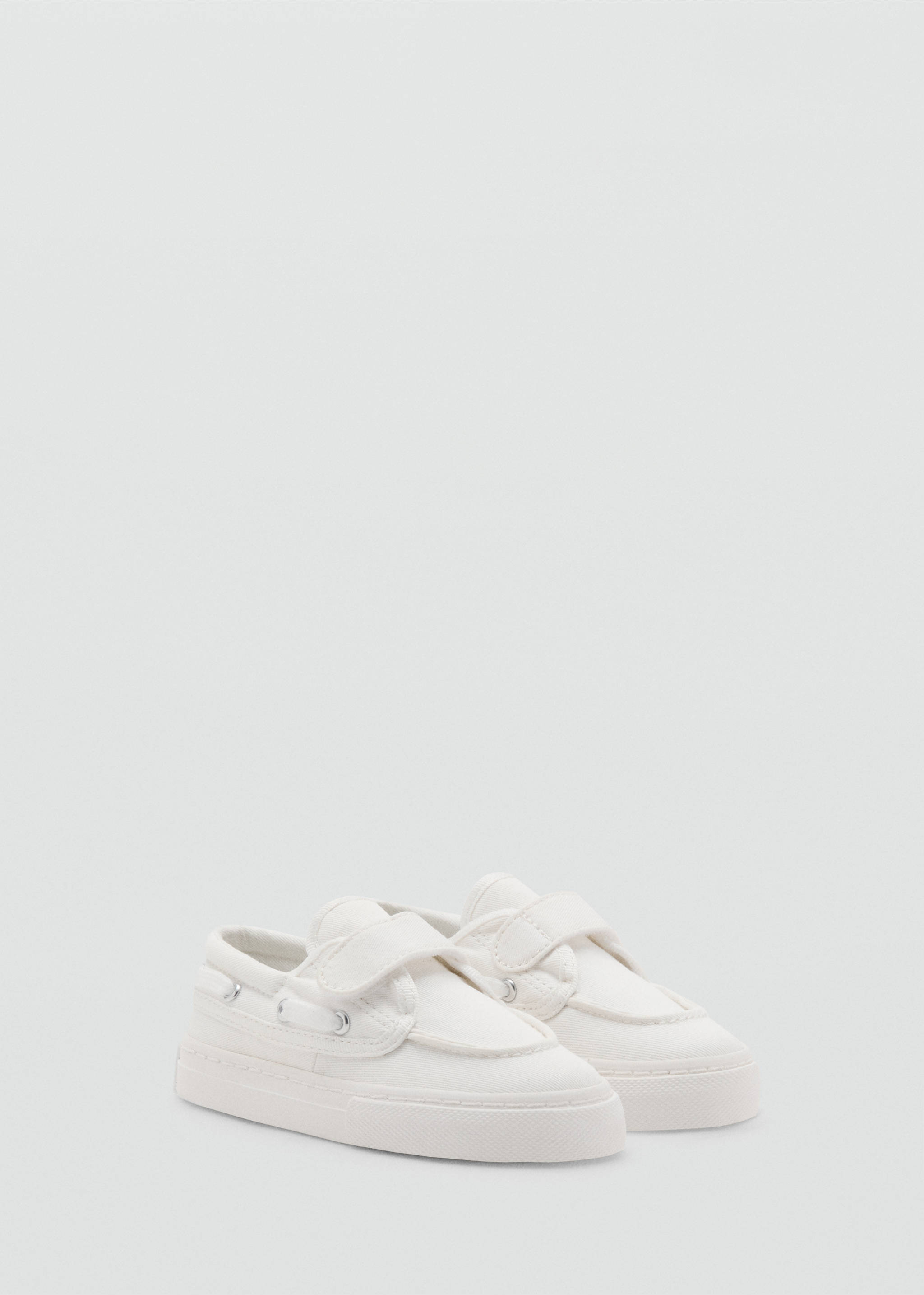 Velcro nautical sports shoes - Medium plane, Off White. Ref: 27033720-00.