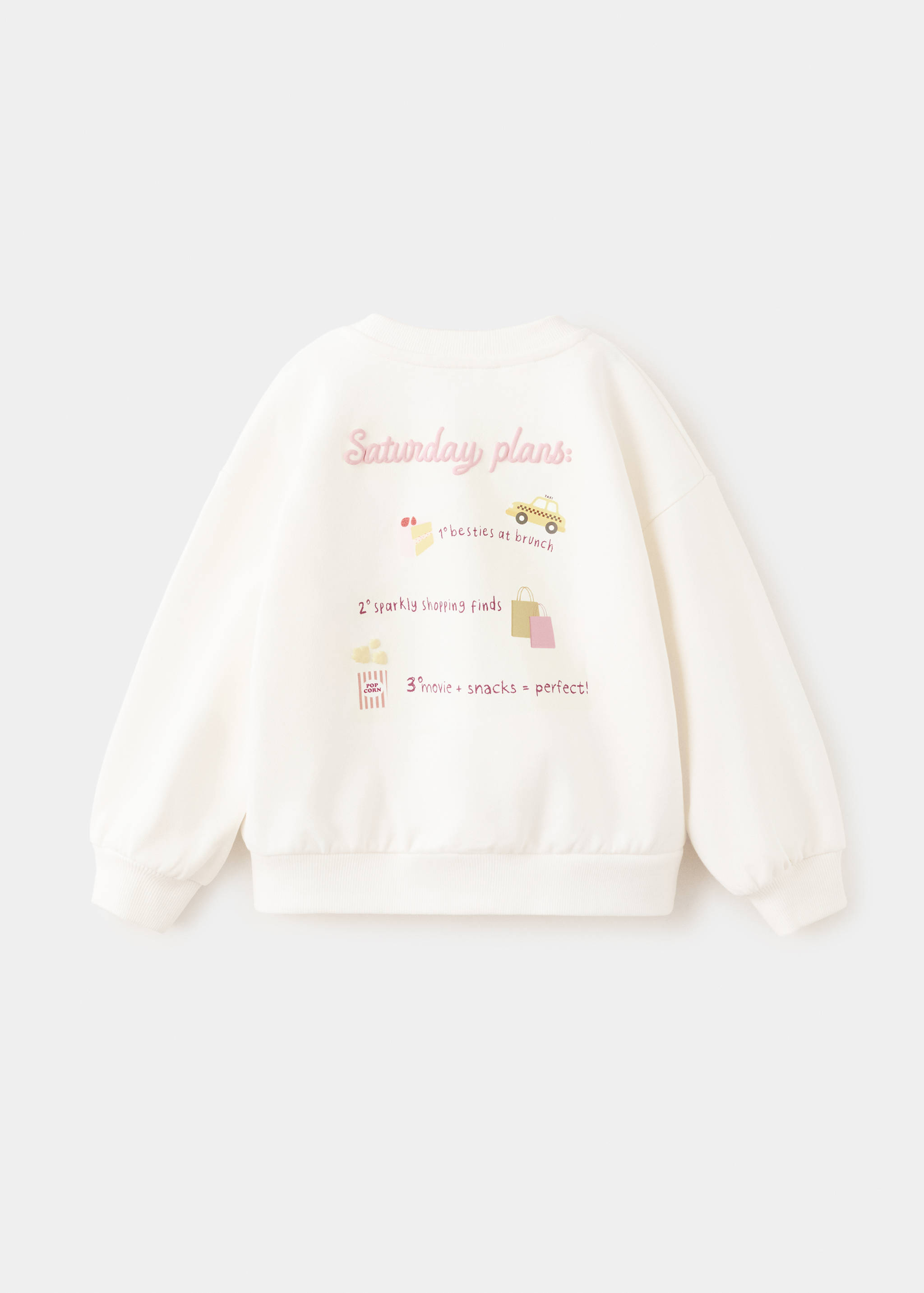 Embroidered cotton sweatshirt - Reverse of the article
