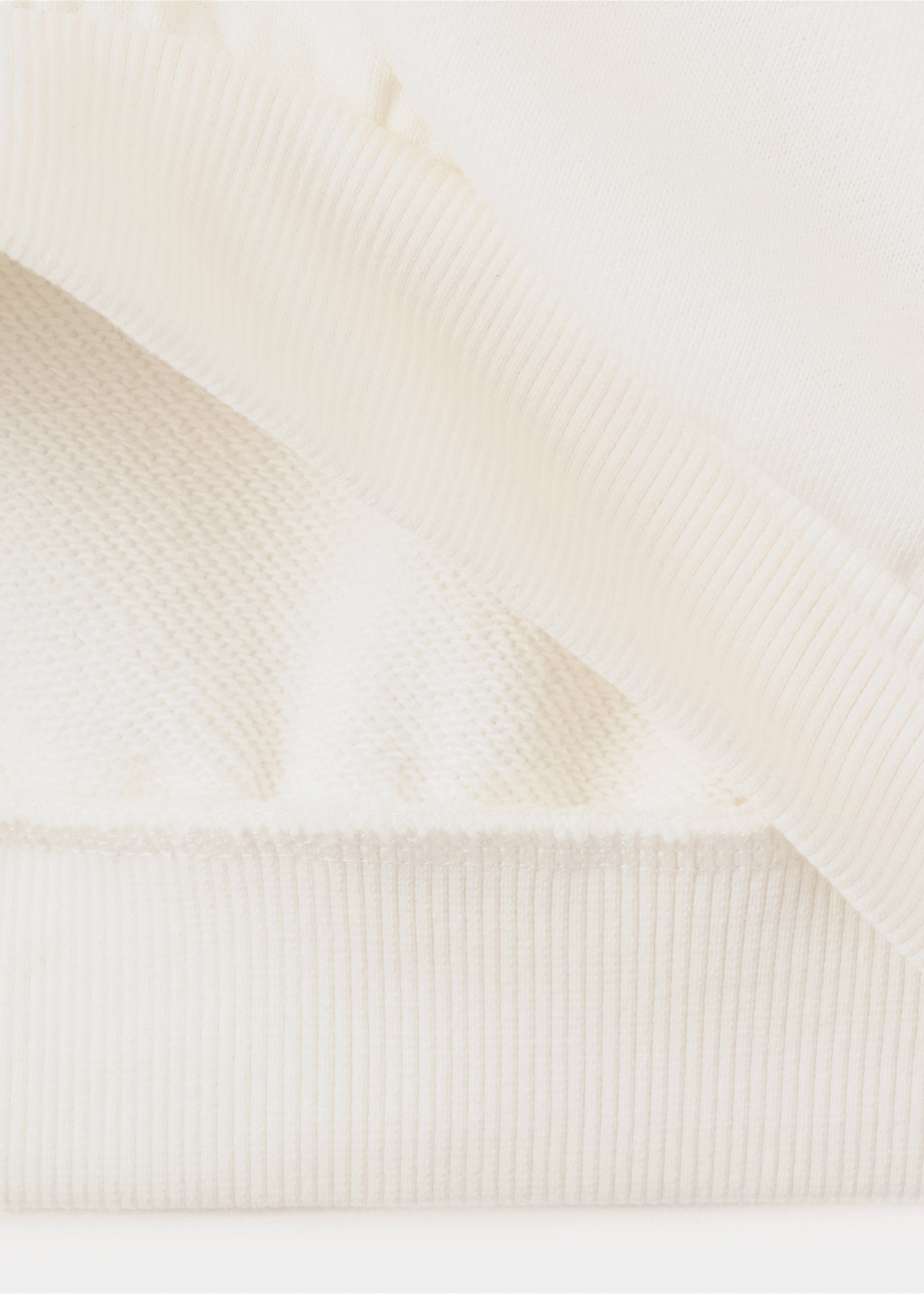 Embroidered cotton sweatshirt - Details of the article 0, Off White. Ref: 27033721-00.