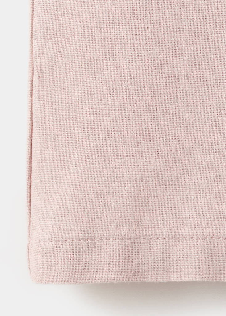 Linen-blend trousers — Pastel Pink