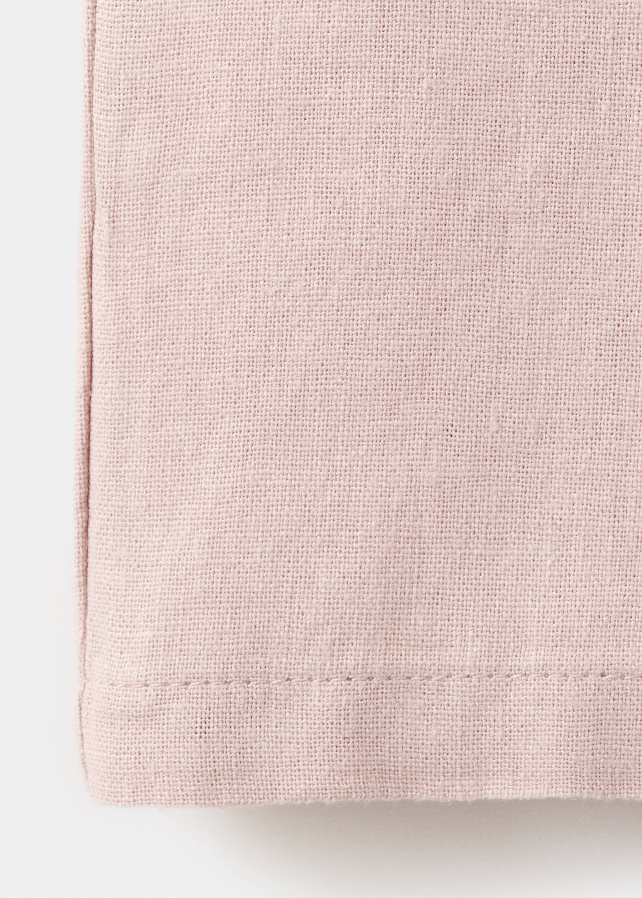 Pantalón lino - Detalle del artículo 0, Rosa pastel. Ref: 27033722-00.