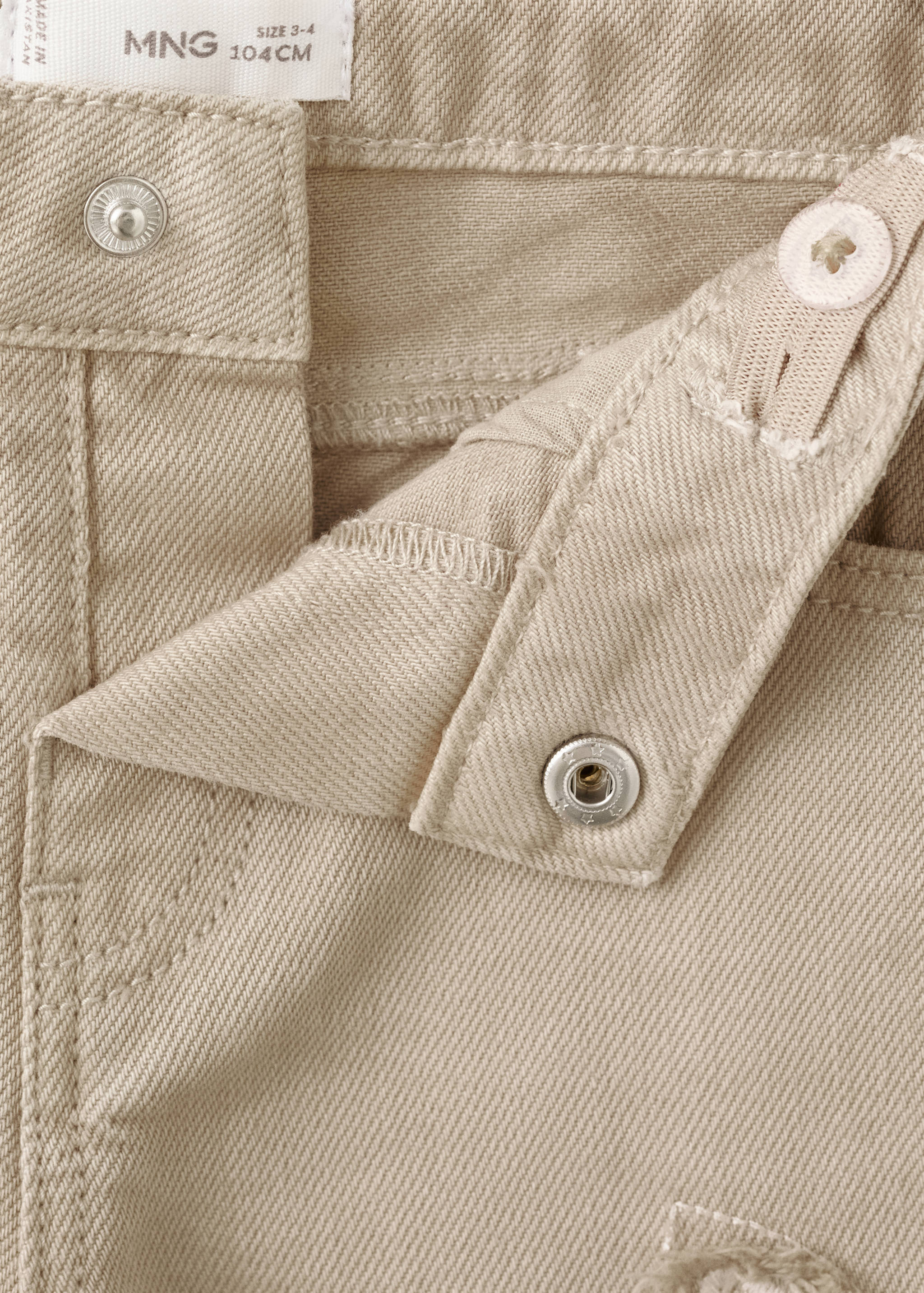 Jeans rectos bordado flores - Detalle del artículo 8