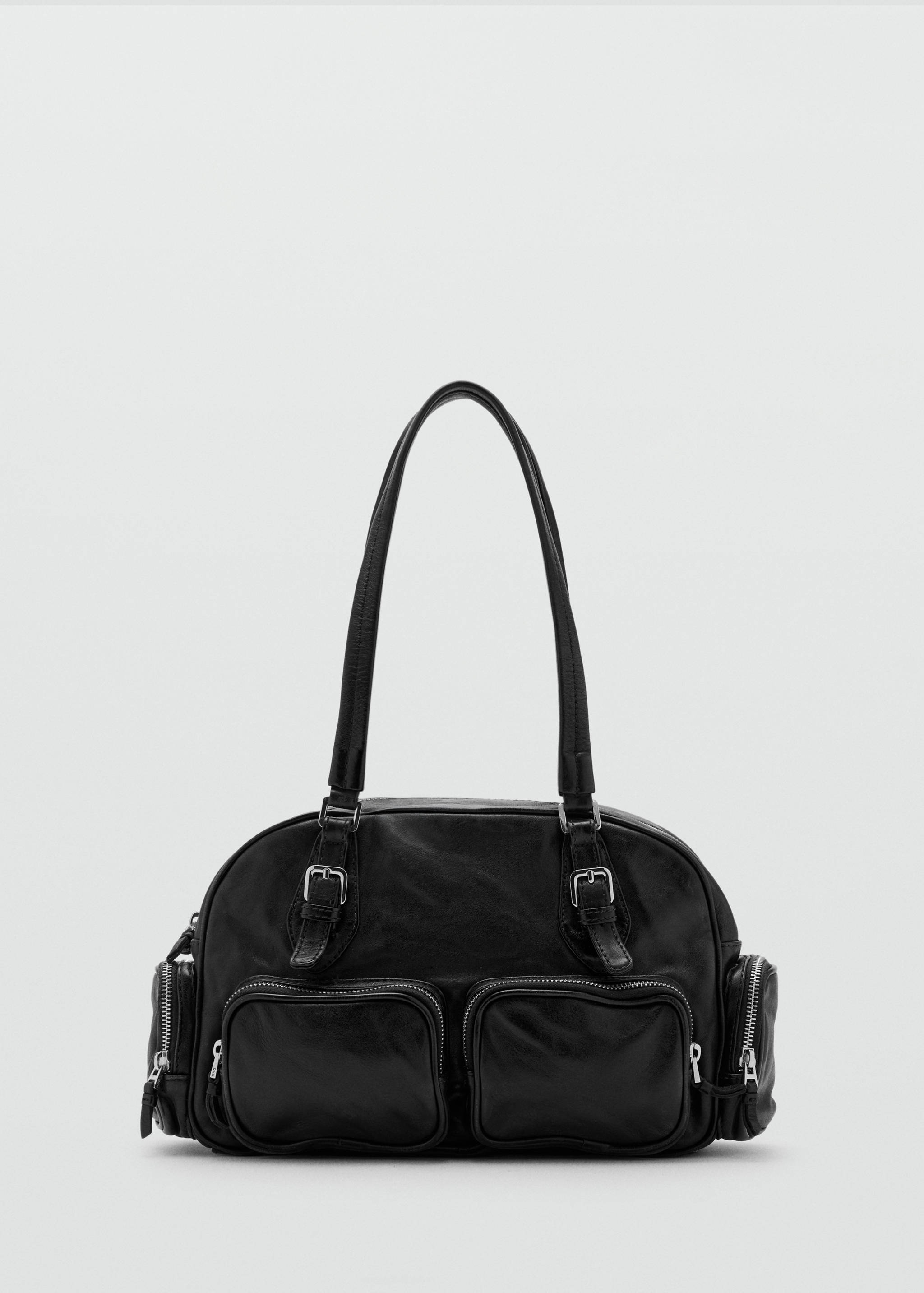 Leather bowling bag with pockets - Article without model