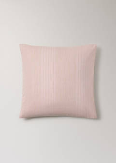 Two percale cotton pillowcases with watercolour stripes 60x60 cm — Pink 5