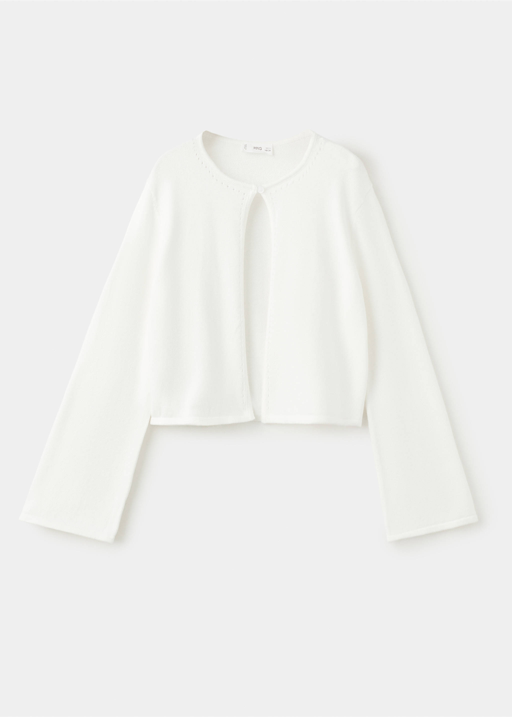 Fine-knit cardigan - Article without model, Off White. Ref: 27033734-00.