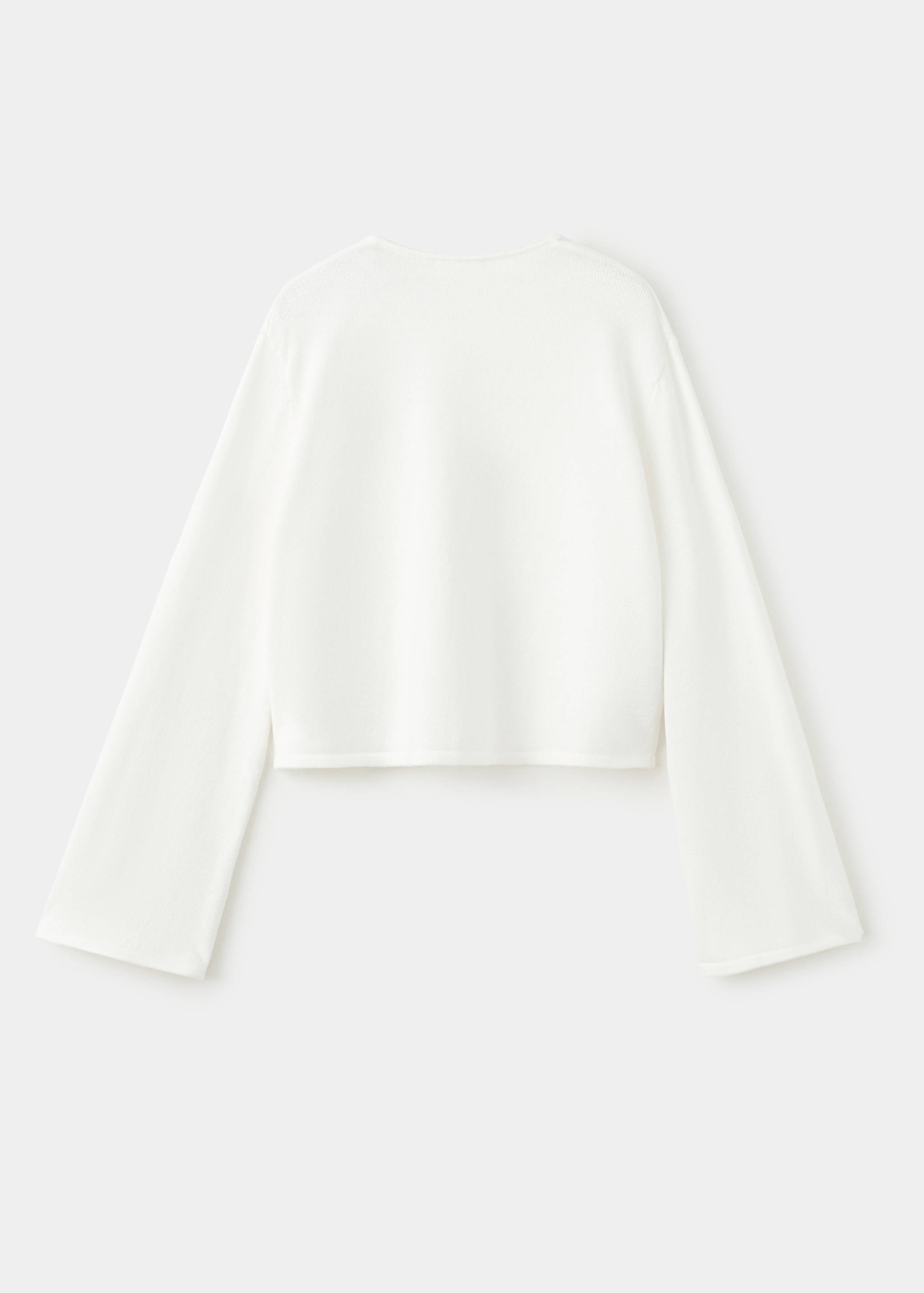 Fine-knit cardigan - Reverse of the article