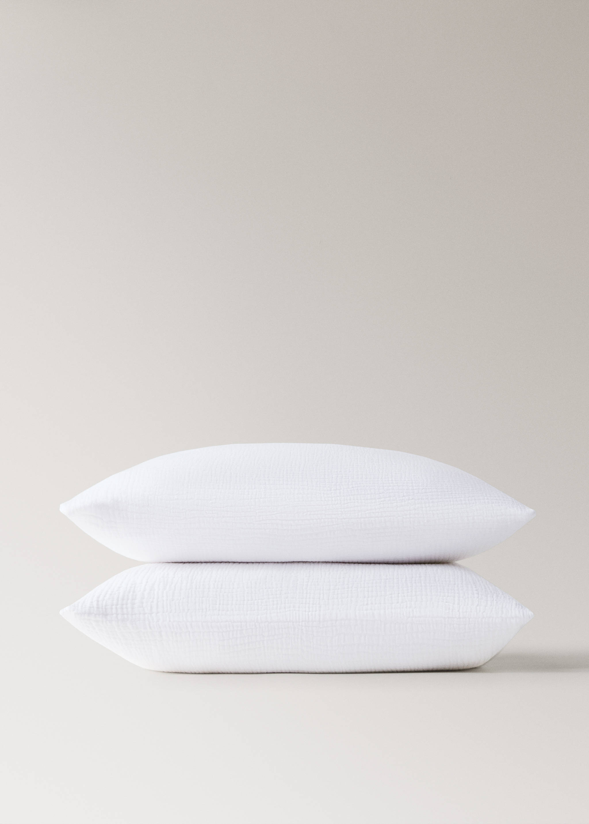 Deux taies d'oreiller en gaze de coton 60x60 cm - Détail de l'article 1