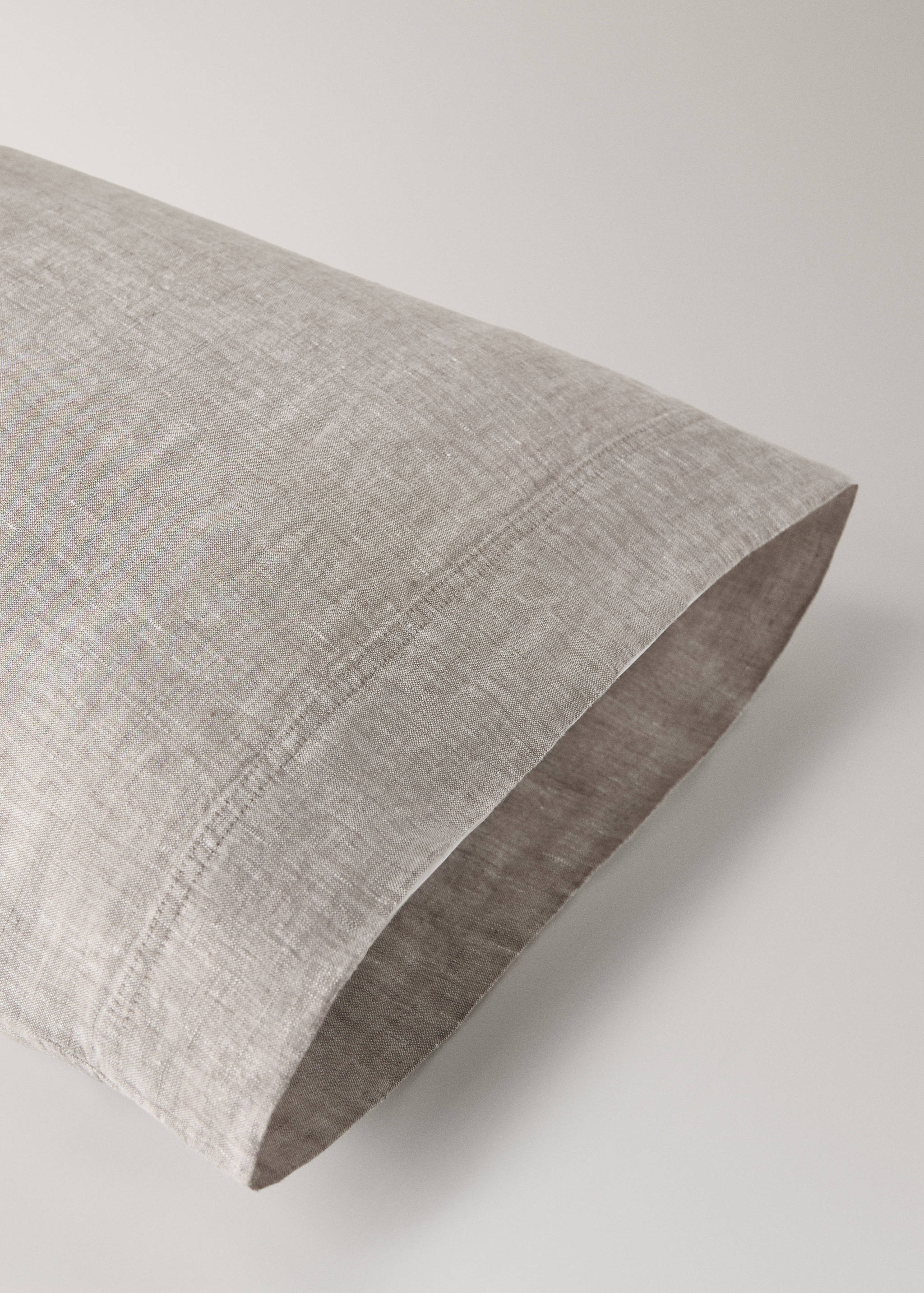 Linen yarn-dyed pillow cover 45x110 cm - Details of the article 2