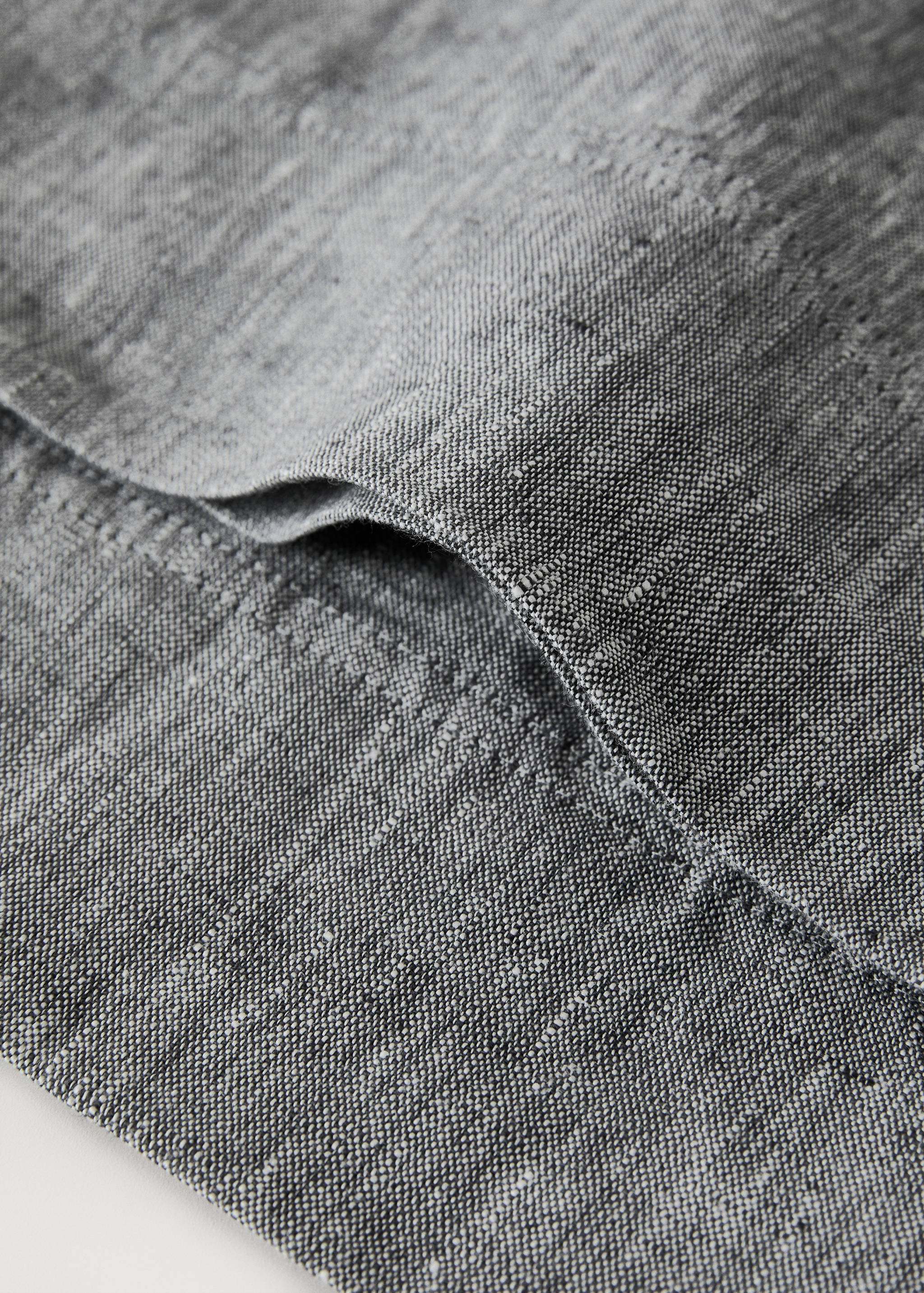 Linen yarn-dyed pillow cover 45x110 cm - Details of the article 2