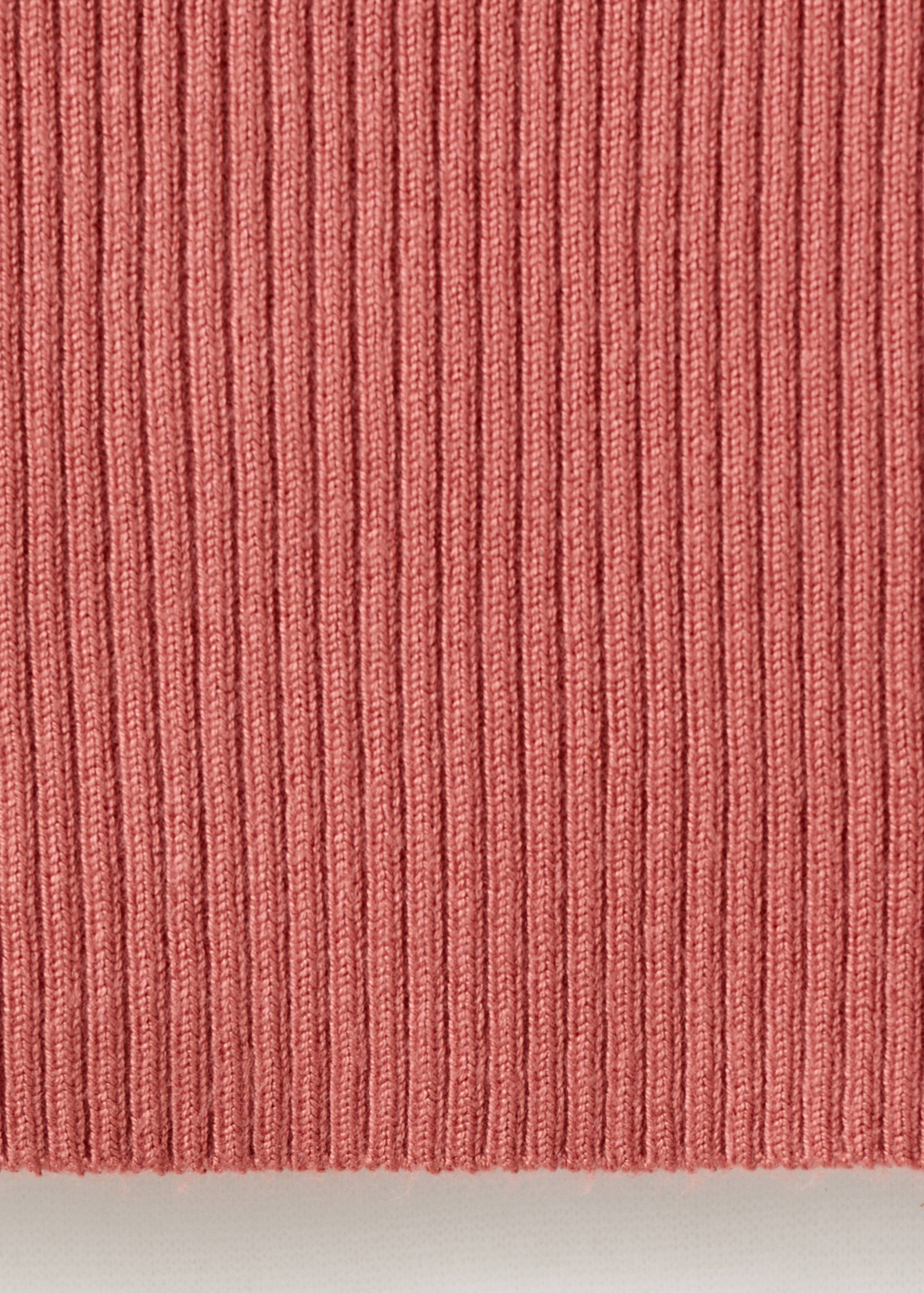 Knitted top with contrasting piping - Details of the article 0