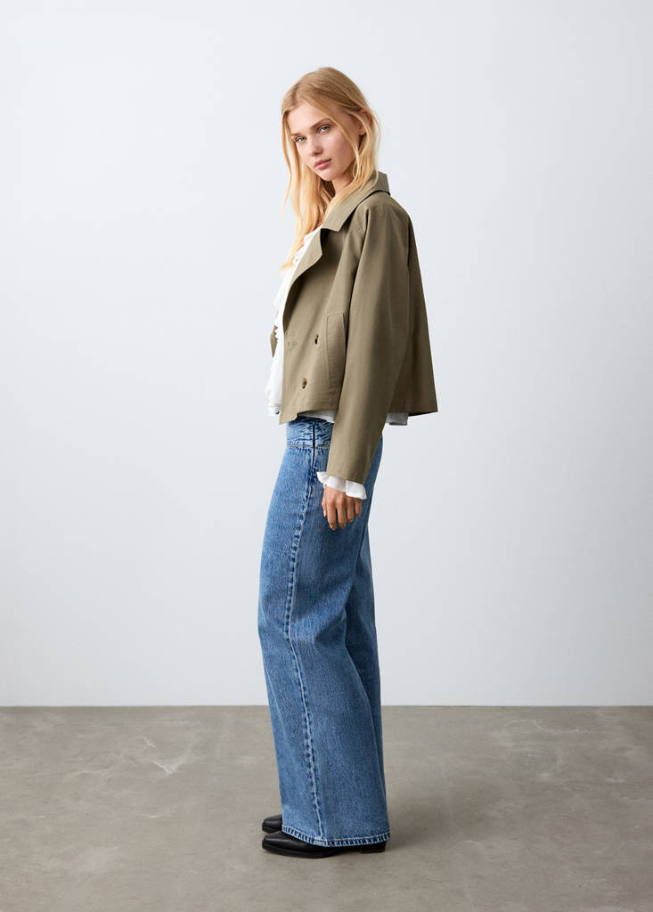 Low waist jeans — Mittelblau