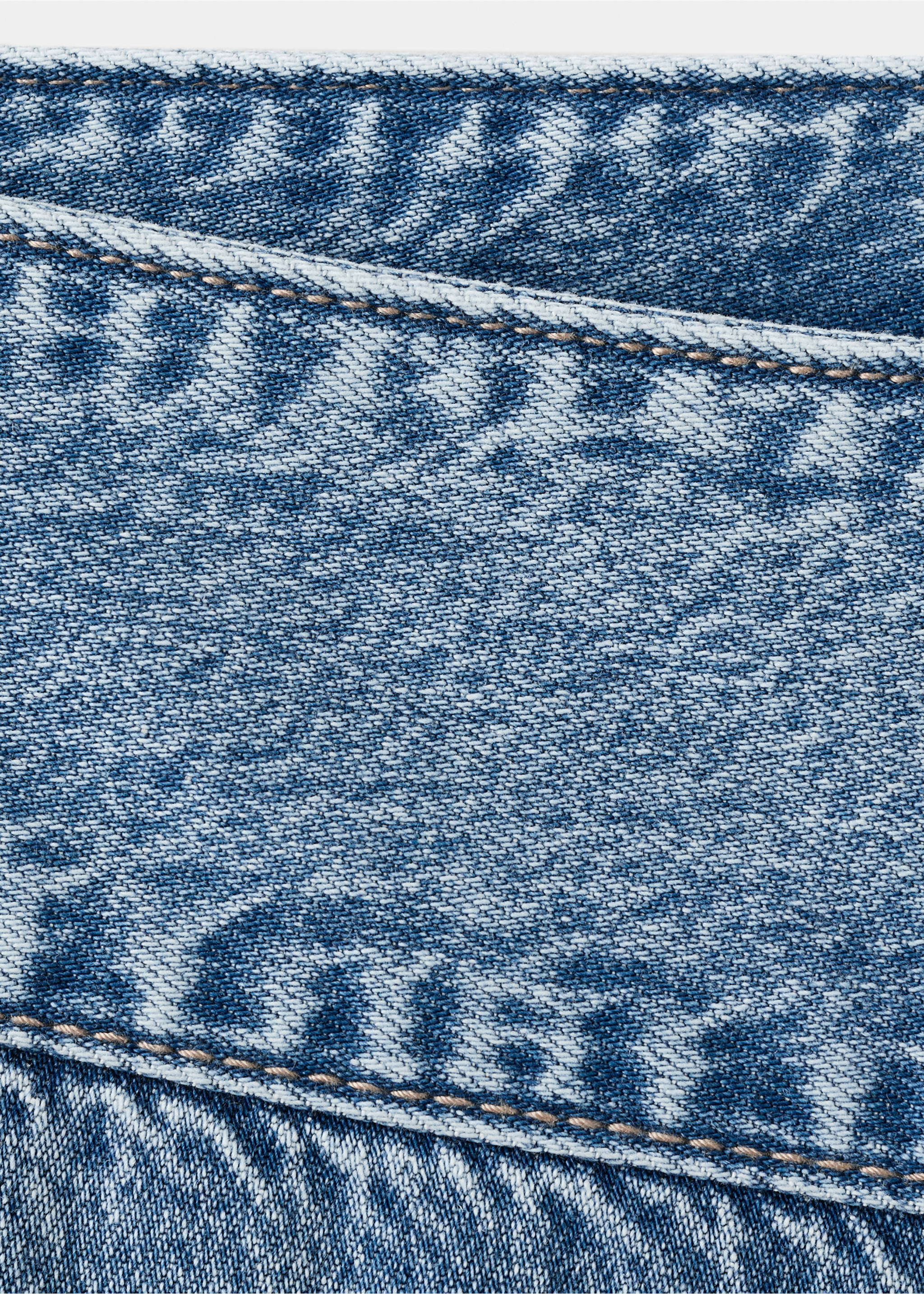 Jean low waist wide leg - Détail de l'article 8, Bleu moyen. Ref: 27034050-00.