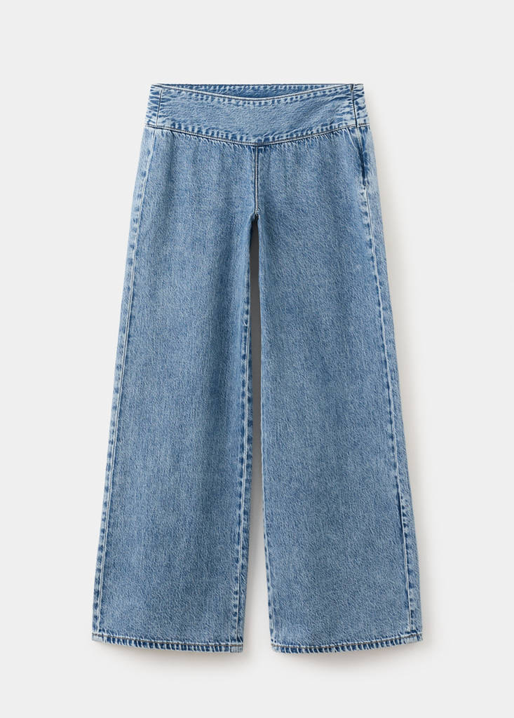 Low waist jeans — Mittelblau
