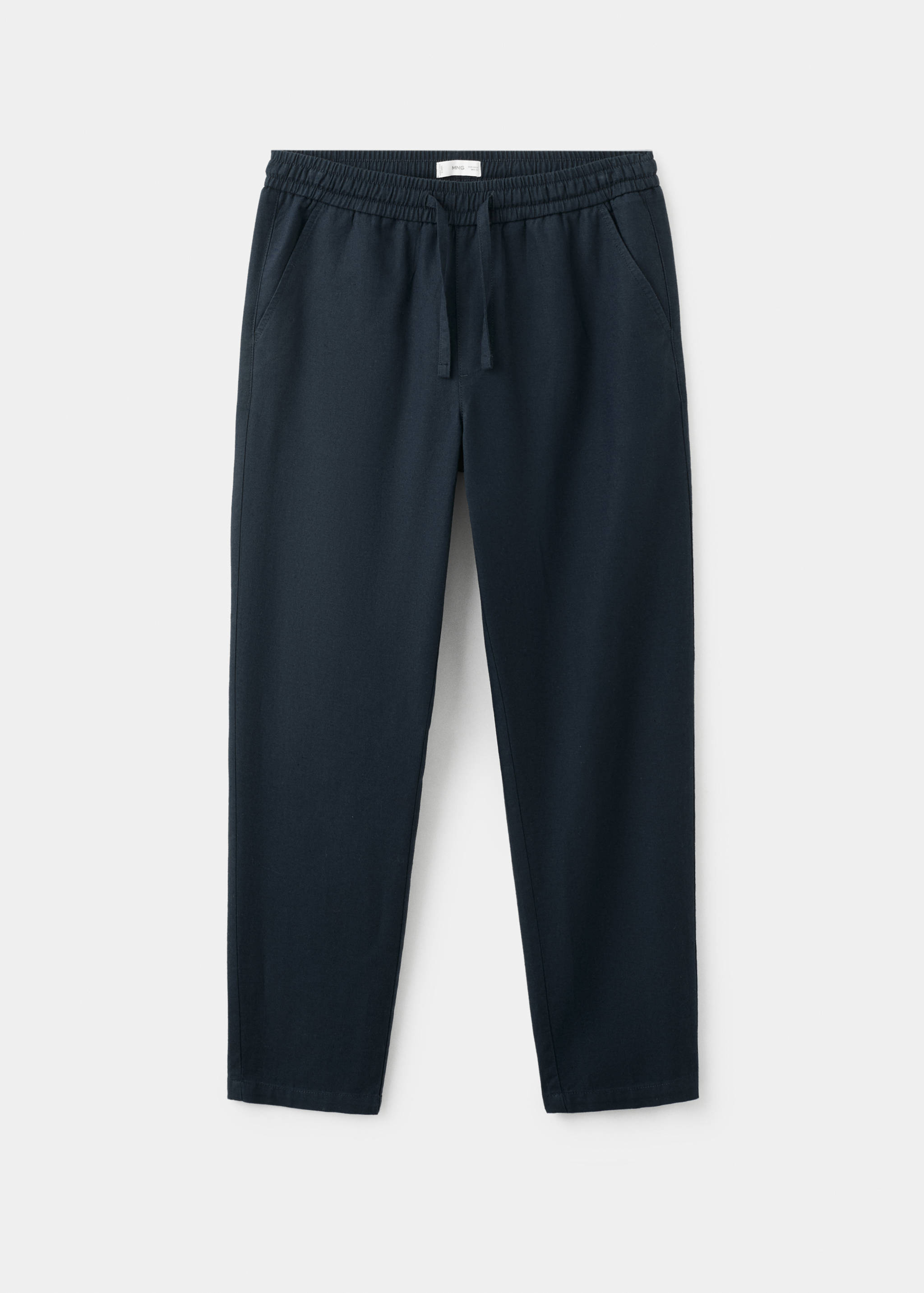 Cotton linen drawstring trousers - Article without model