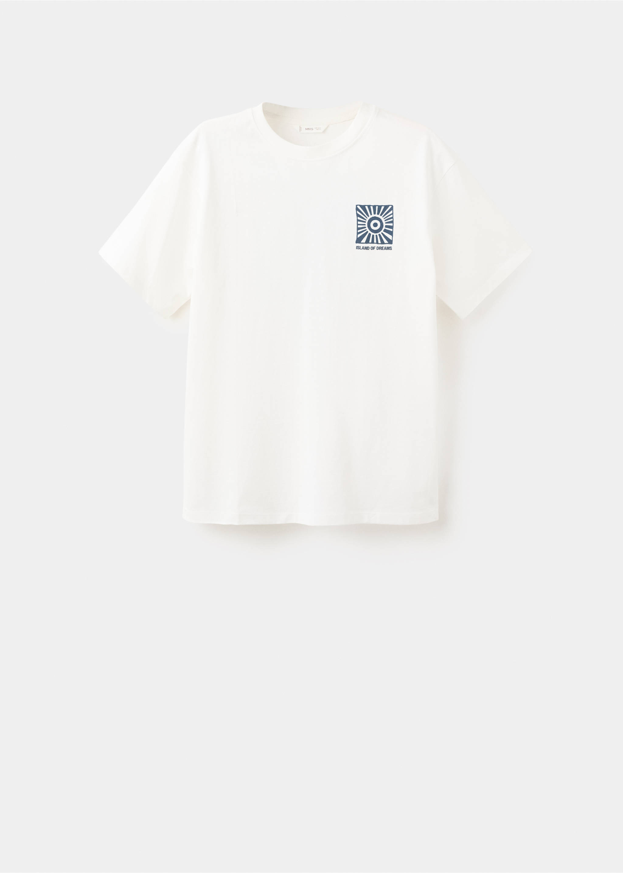 Printed cotton-blend t-shirt - Article without model, Off White. Ref: 27034056-00.