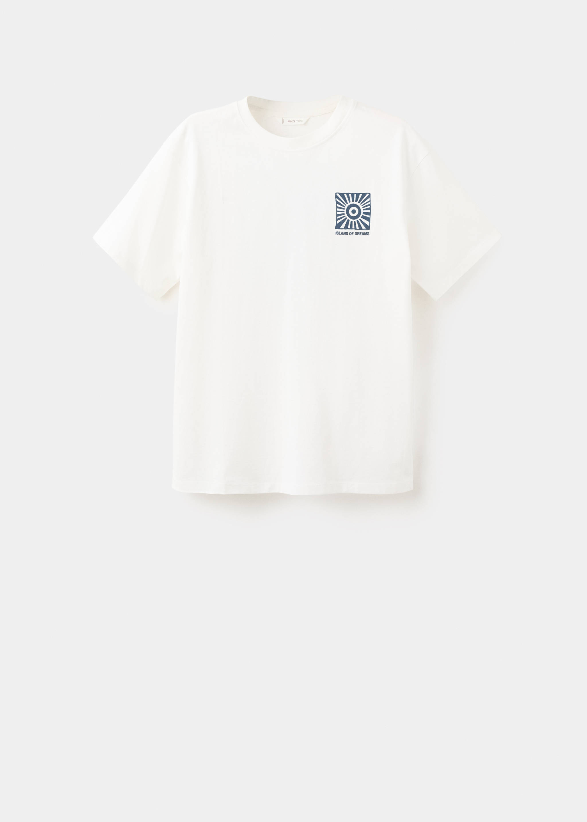 Printed cotton-blend t-shirt - Article without model