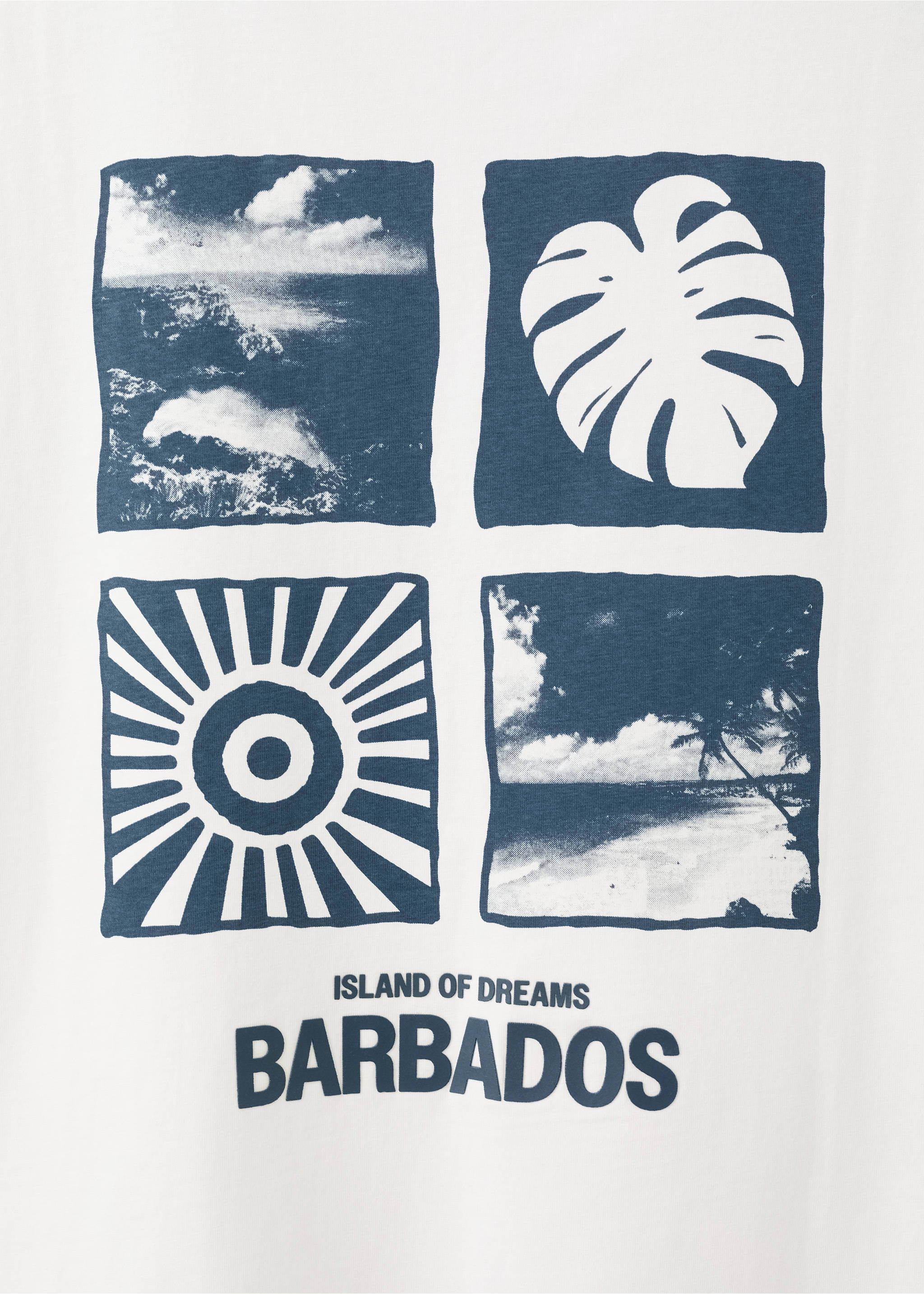 Printed cotton-blend t-shirt - Details of the article 0, Off White. Ref: 27034056-00.