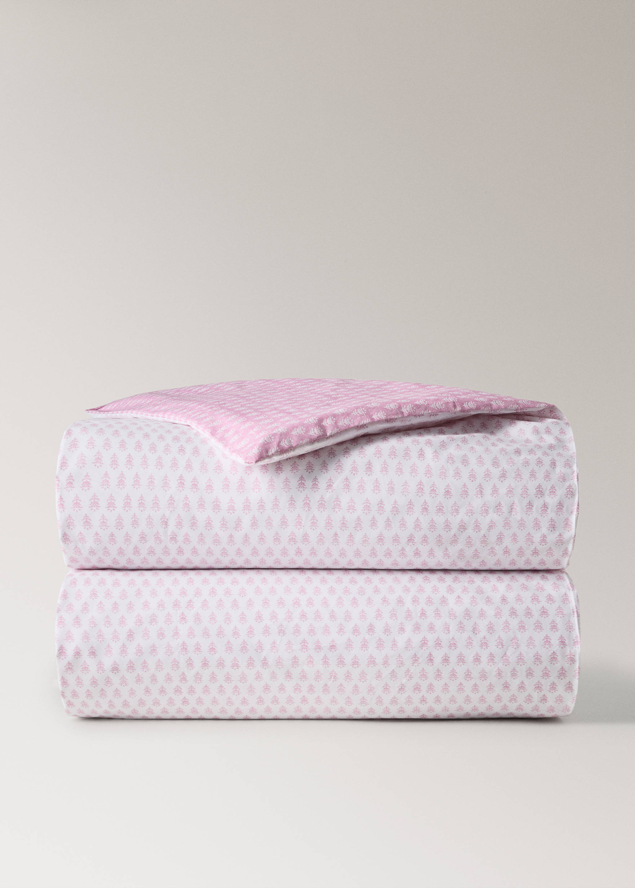 Housse de couette pour lit bébé en coton percale mini fleur - Article sans modèle