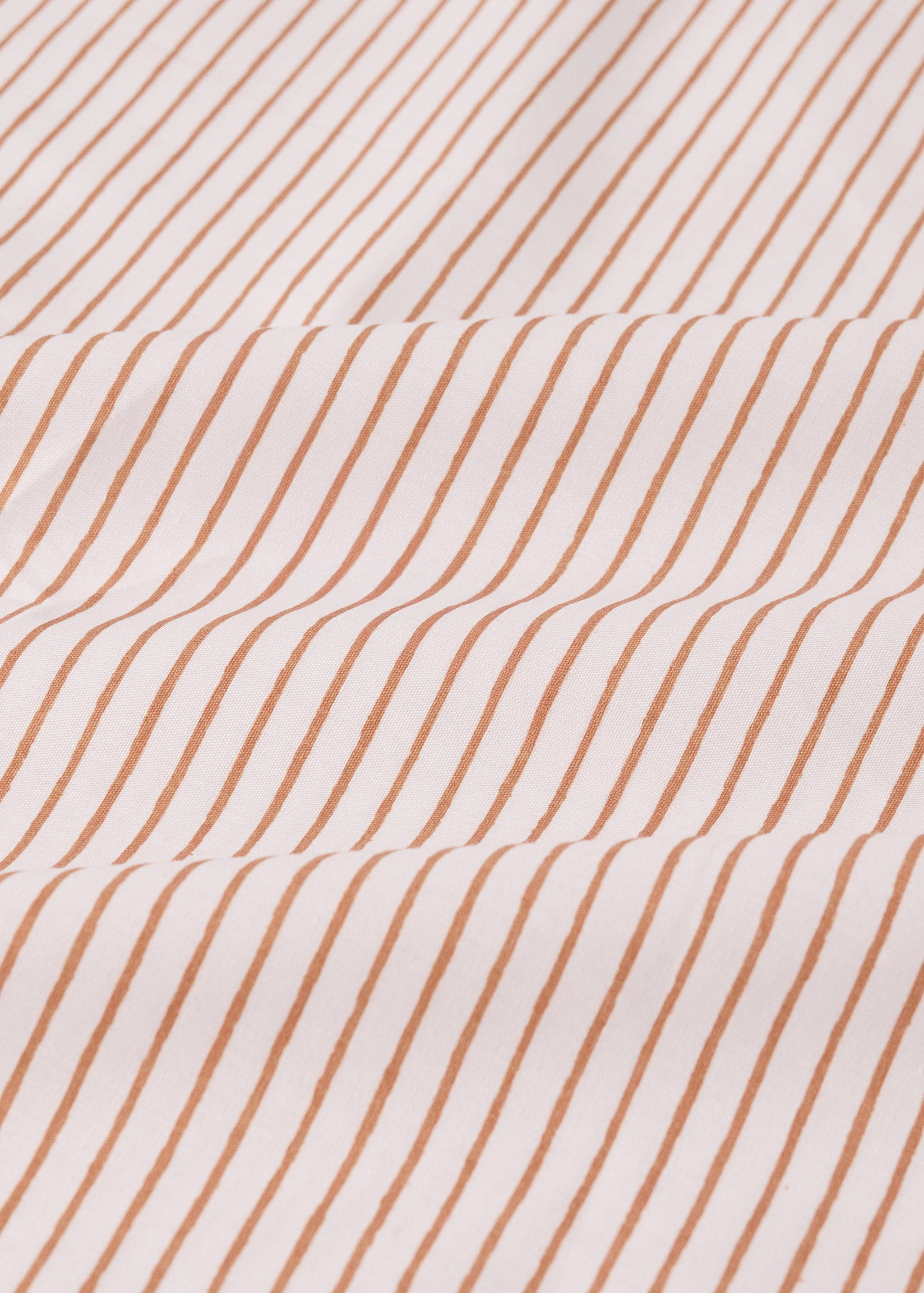 Drap-housse enfant coton percale rayures lit 90 cm - Détail de l'article 2