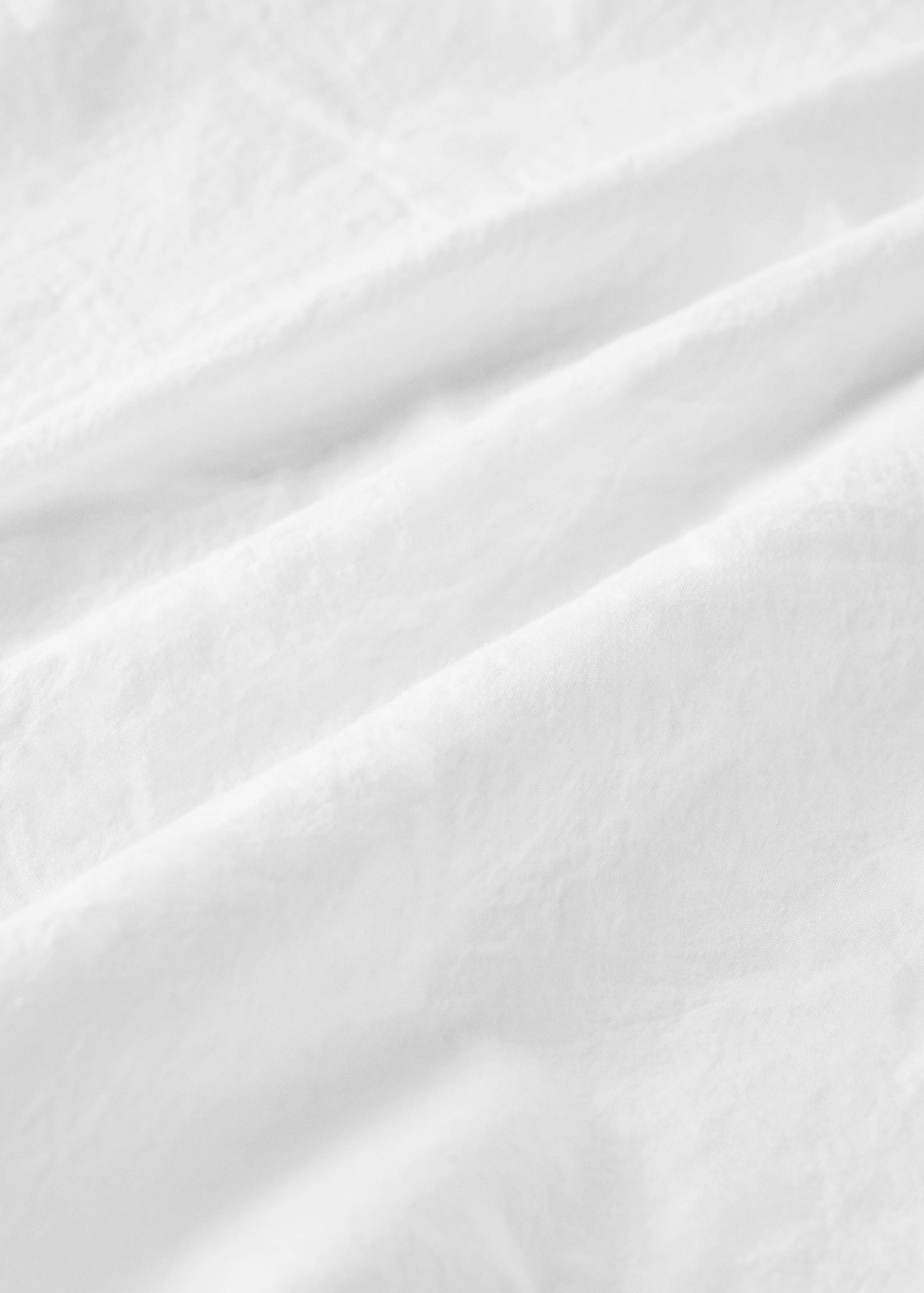 Cot bed fitted sheet percale garment-washed - Details of the article 2