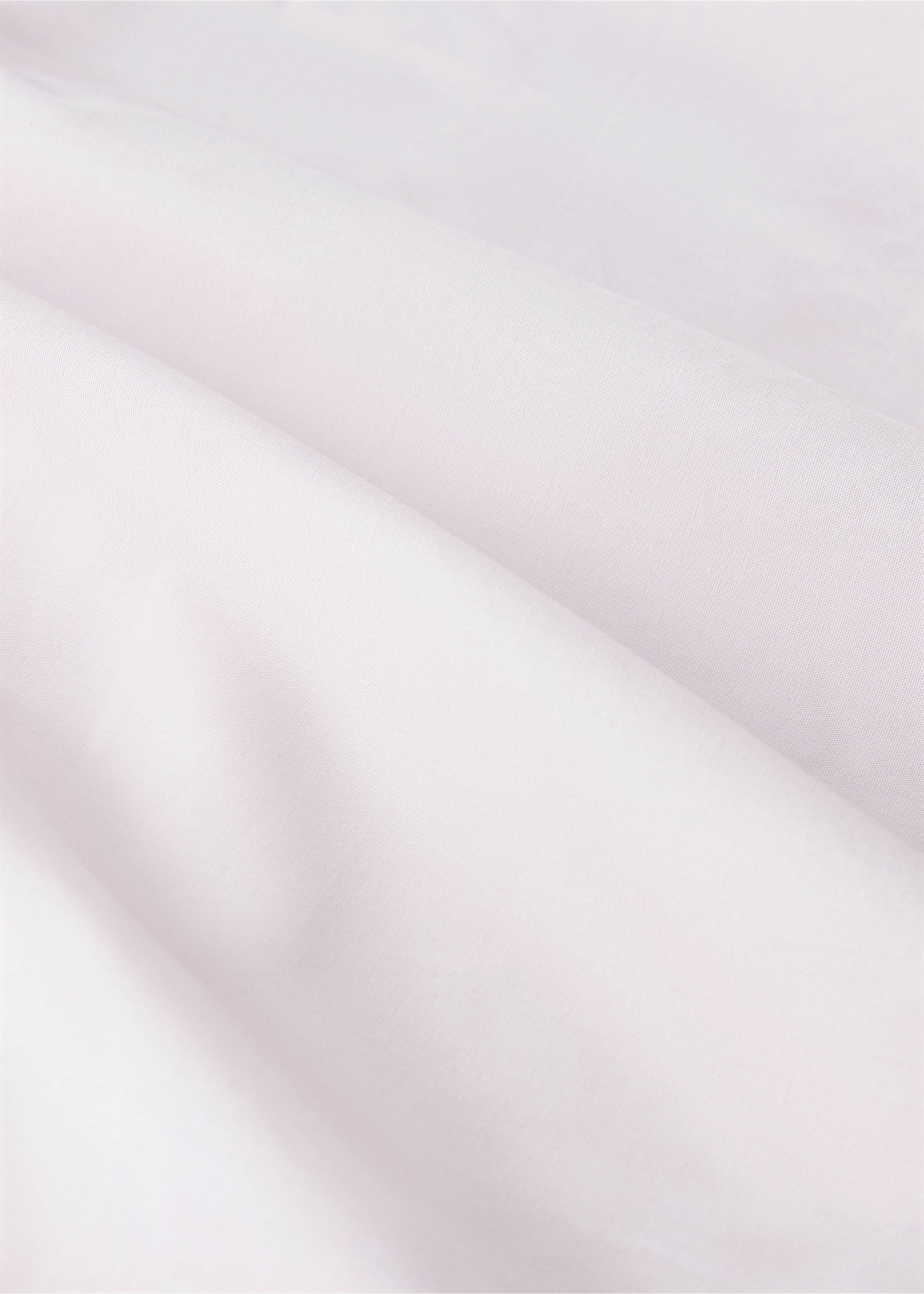 Cot bed fitted sheet in percale cotton - Details of the article 1, Light/Pastel Purple. Ref: 27034069-00.