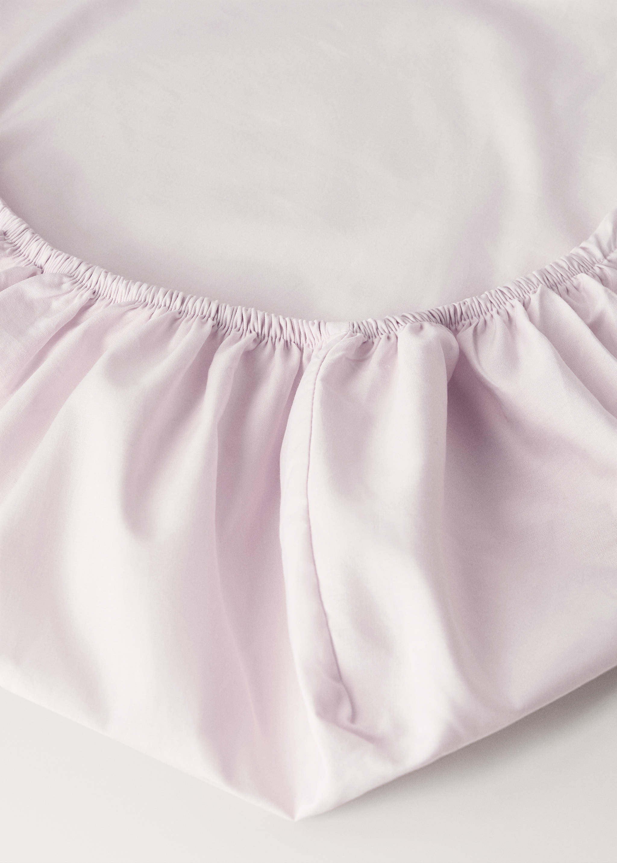 Cot bed fitted sheet in percale cotton - Details of the article 2