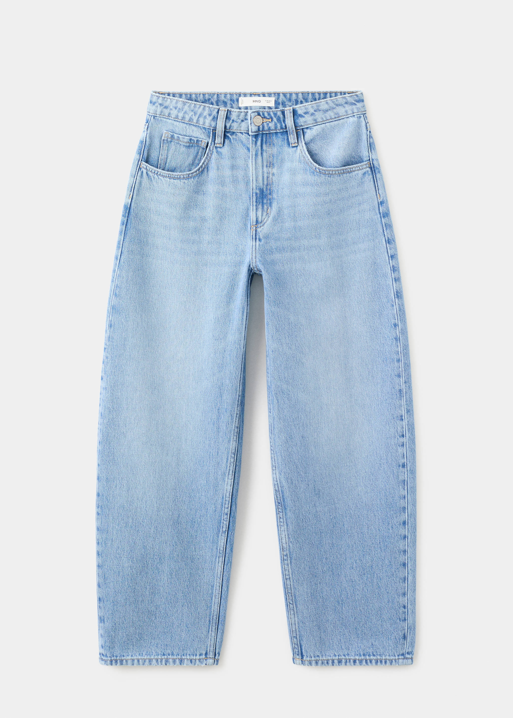 High-waisted barrel jeans - Article without model