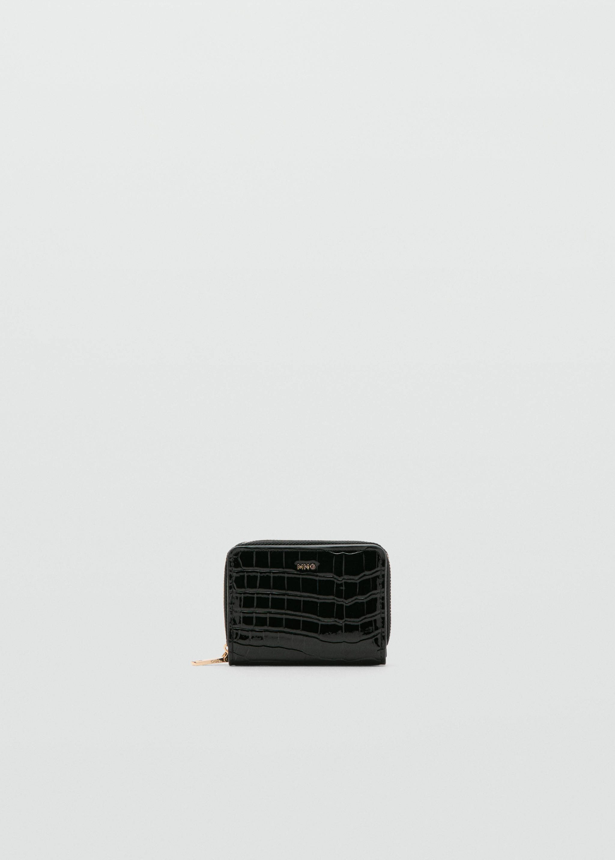 Medium glossy croc wallet - Article without model