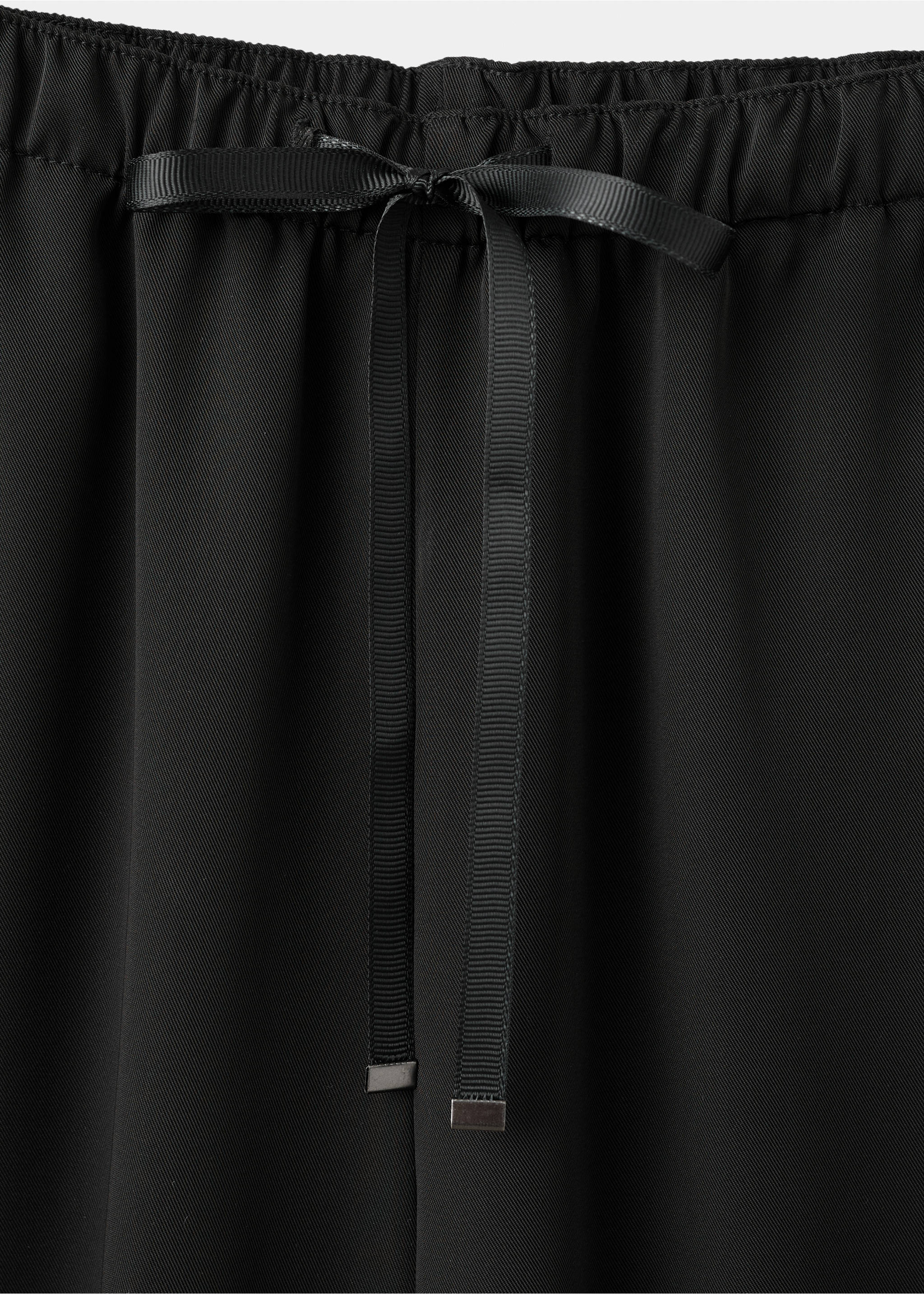 Сатиновые брюки-баллоны - Деталь изделия 8, Черный. Ref: 27034079-00.