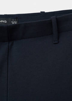 Straight lyocell trousers — Navy 9