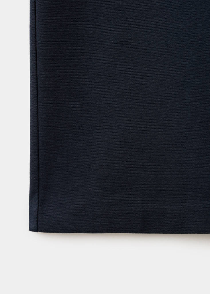 Straight lyocell trousers — Navy
