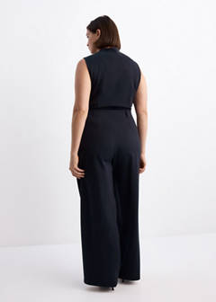 Straight lyocell trousers — Navy 6