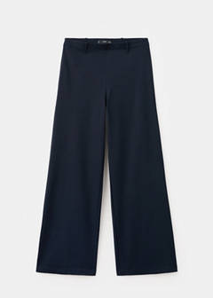 Straight lyocell trousers — Navy 8