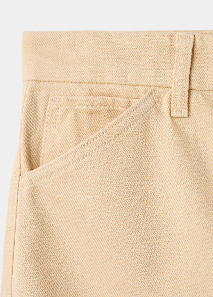 Mid-rise balloon jeans — Vanilla