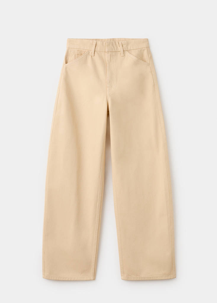 Mid-rise balloon jeans — Vanilla
