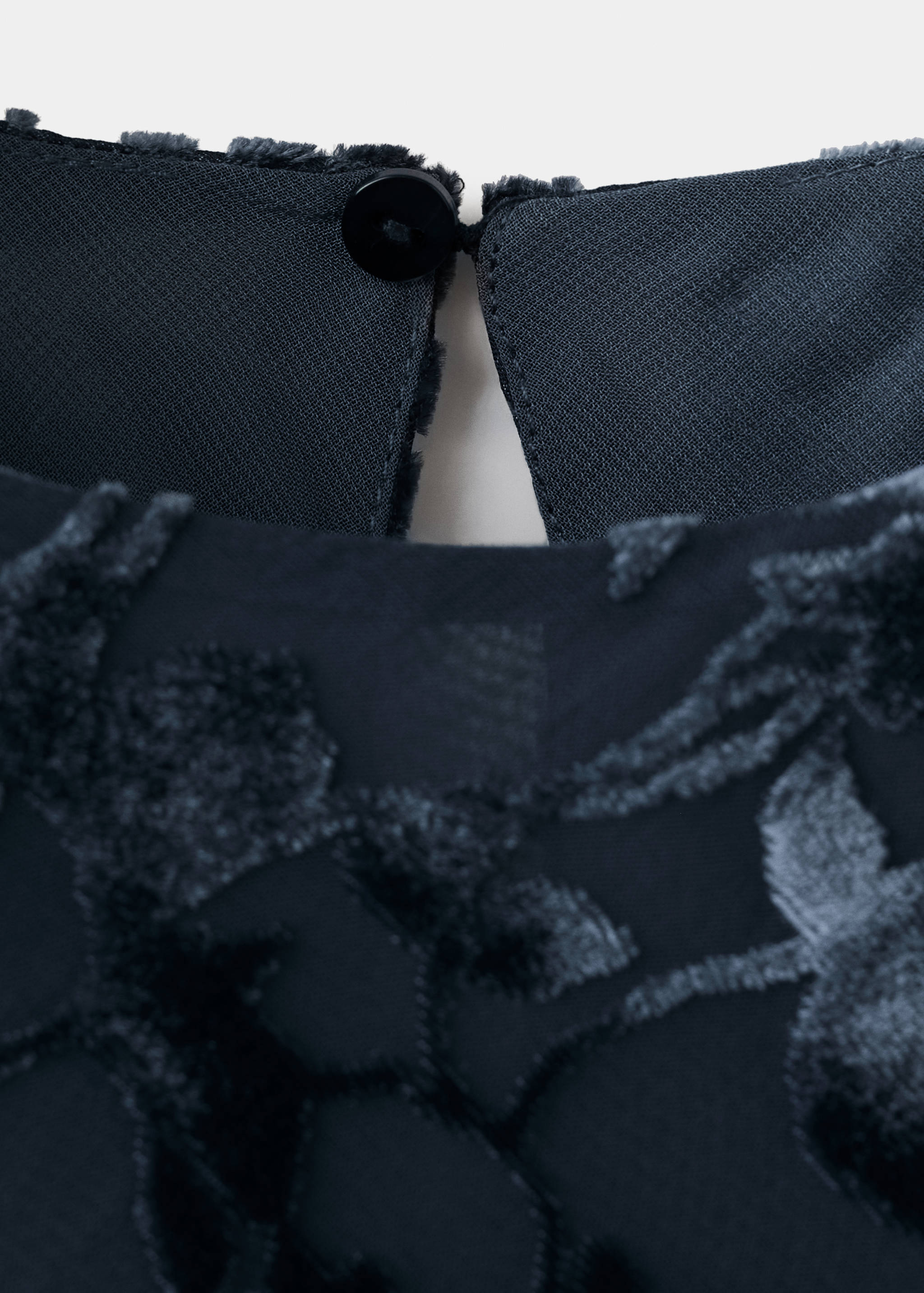 Devoré dress with bell sleeves - Details of the article 0