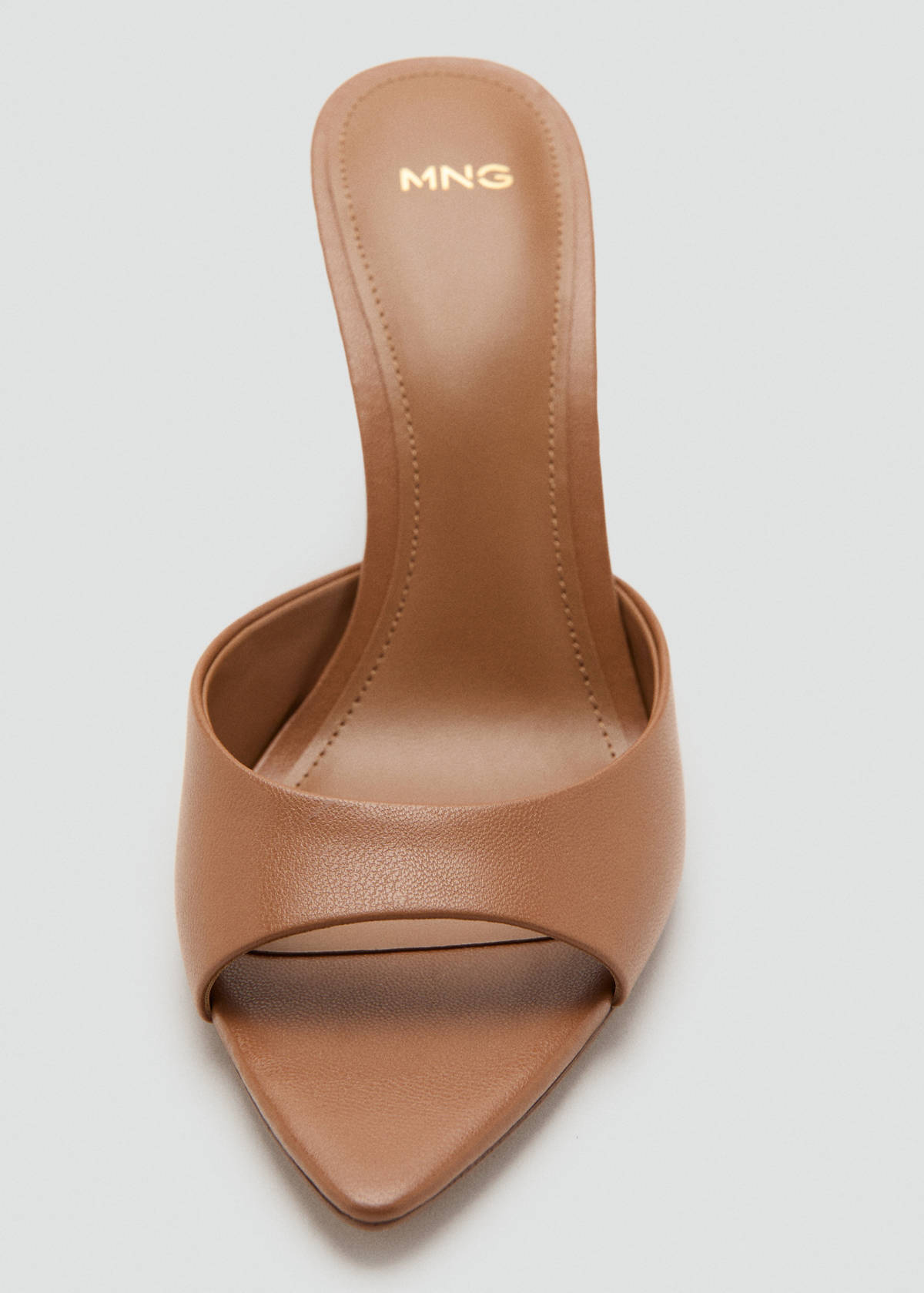 Pointed heel sandals — Leather