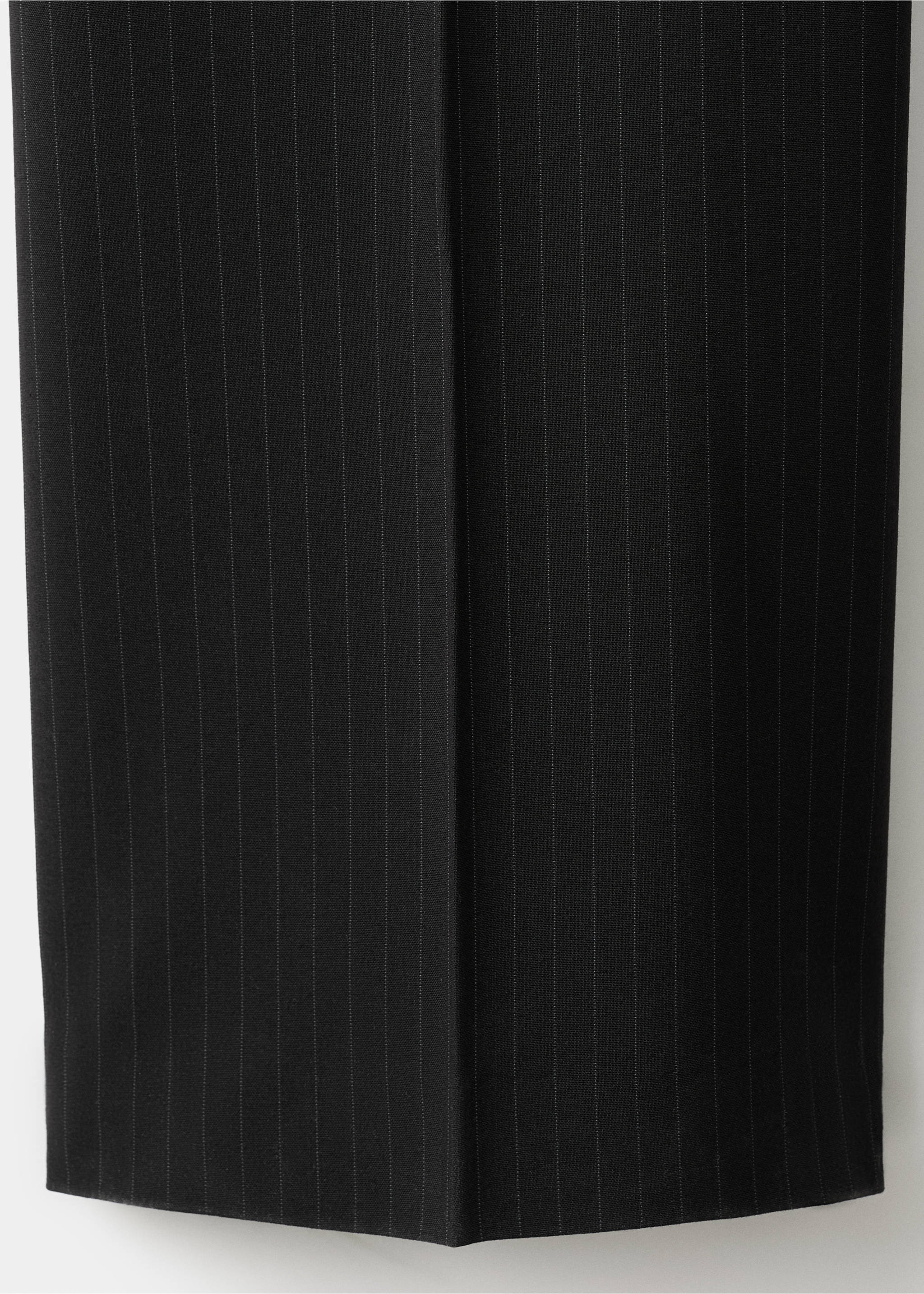 Pinstripe suit-style jumpsuit - Details of the article 0, Black. Ref: 27034085-00.