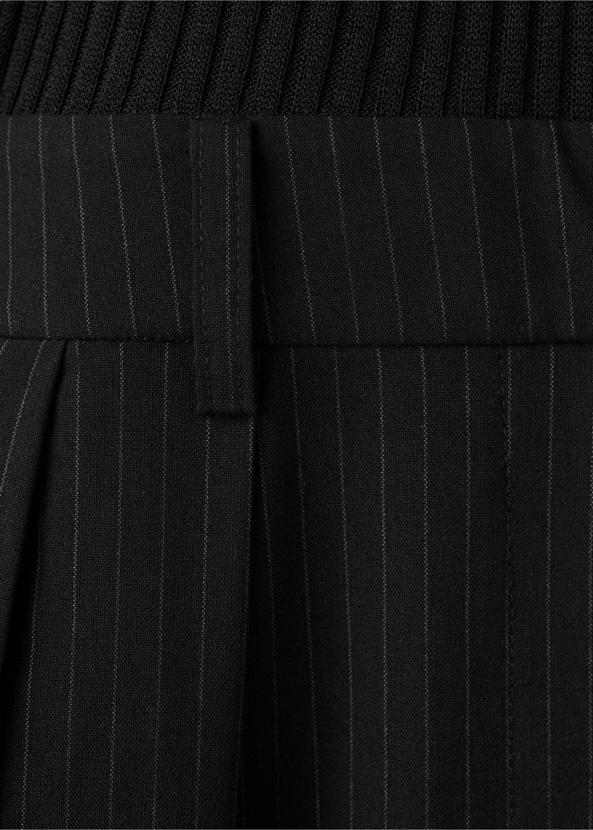 Contrast-bodice long jumpsuit - Details of the article 0, Black. Ref: 27034086-00.