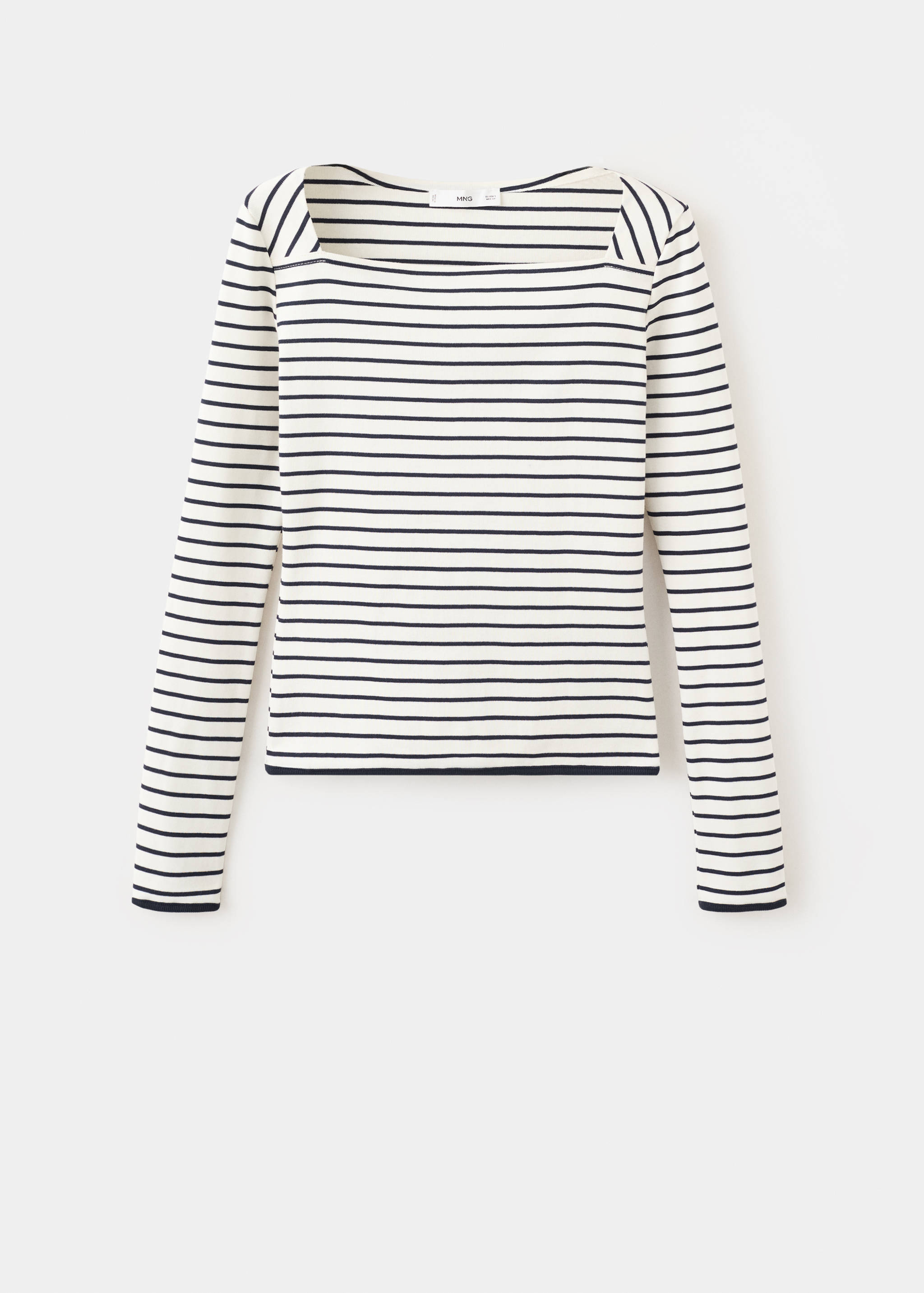 Cotton boat neck t-shirt - Article without model