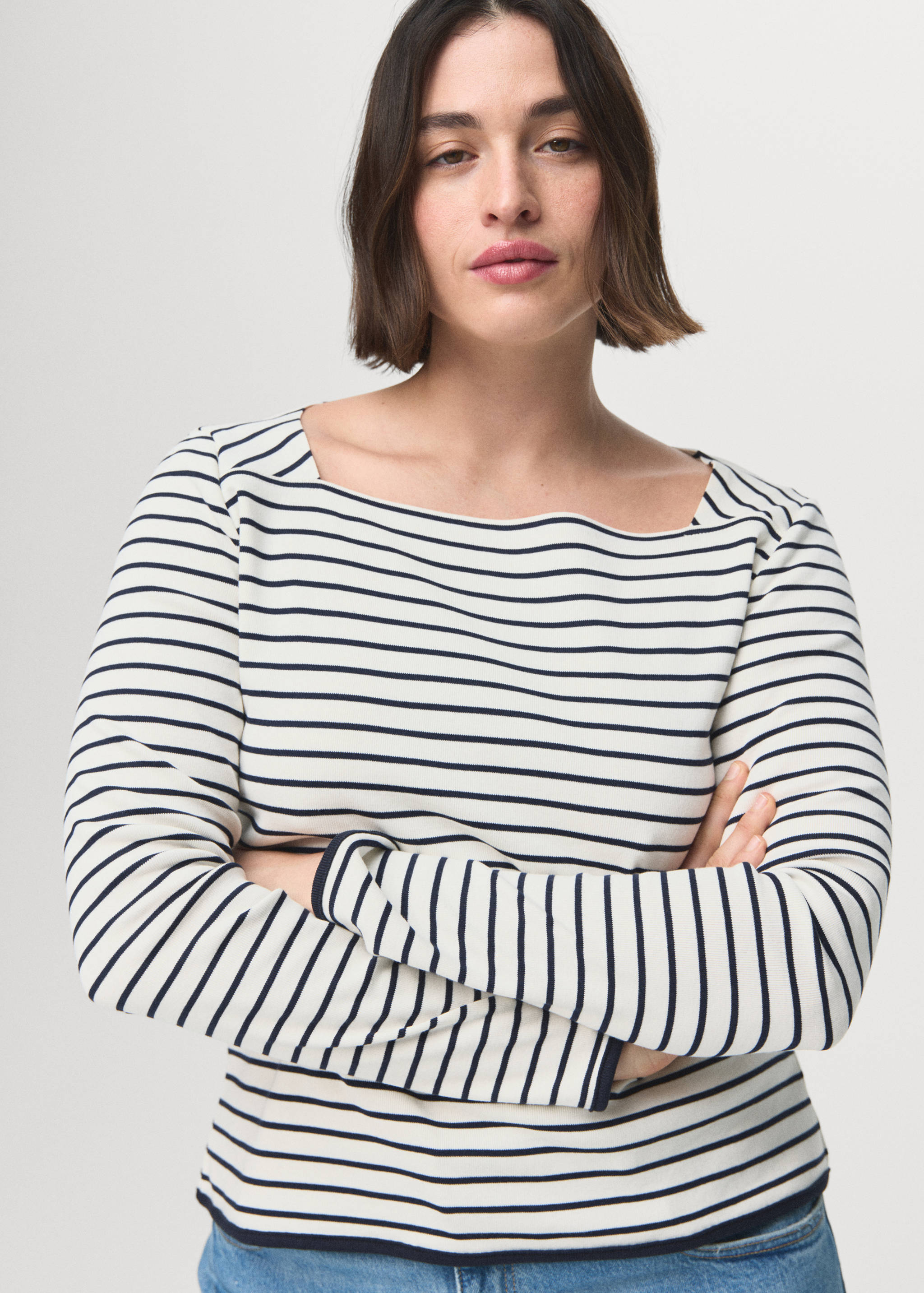 T-shirt col bateau coton - Détail de l'article 5