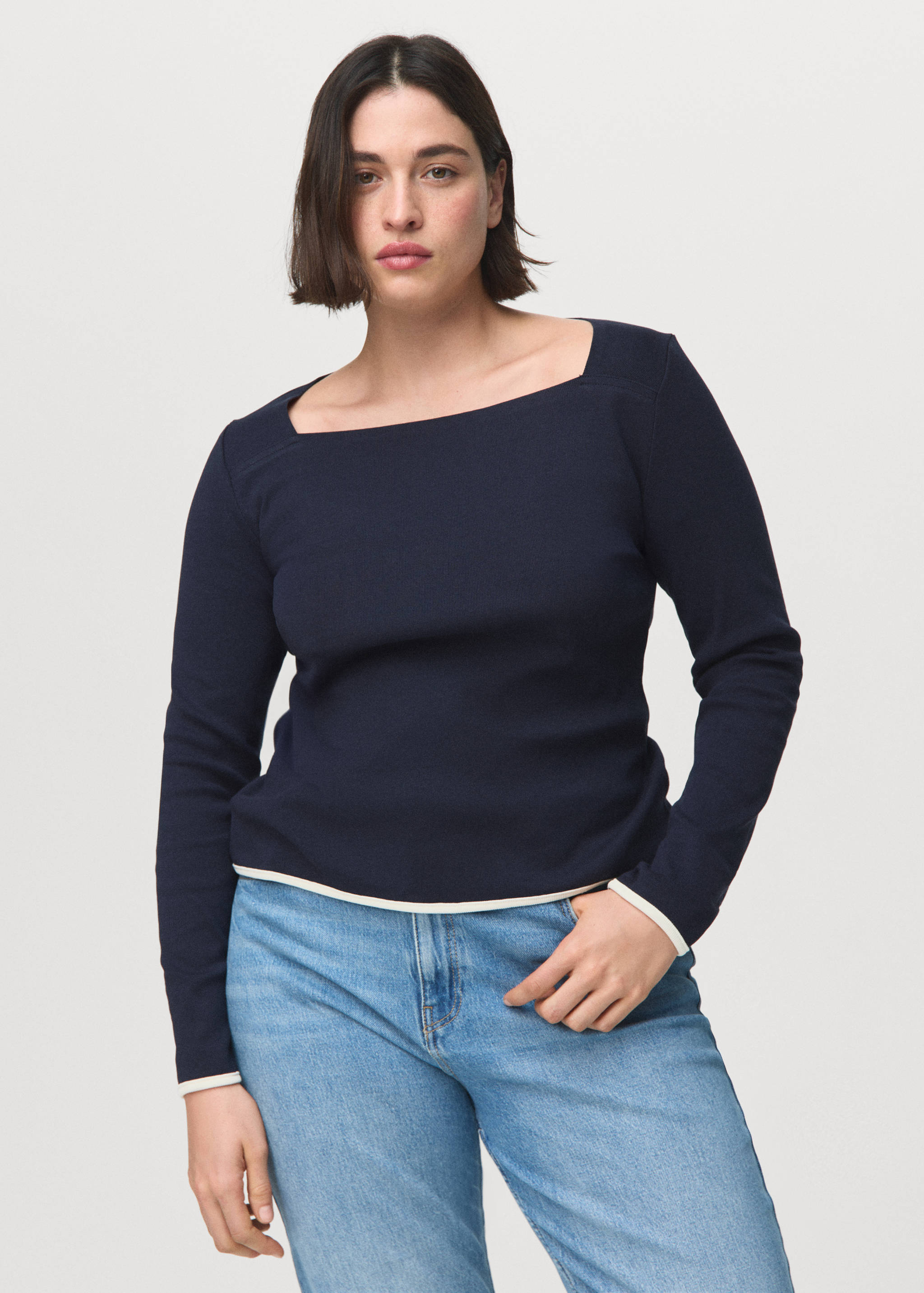 T-shirt col bateau coton - Détail de l'article 5