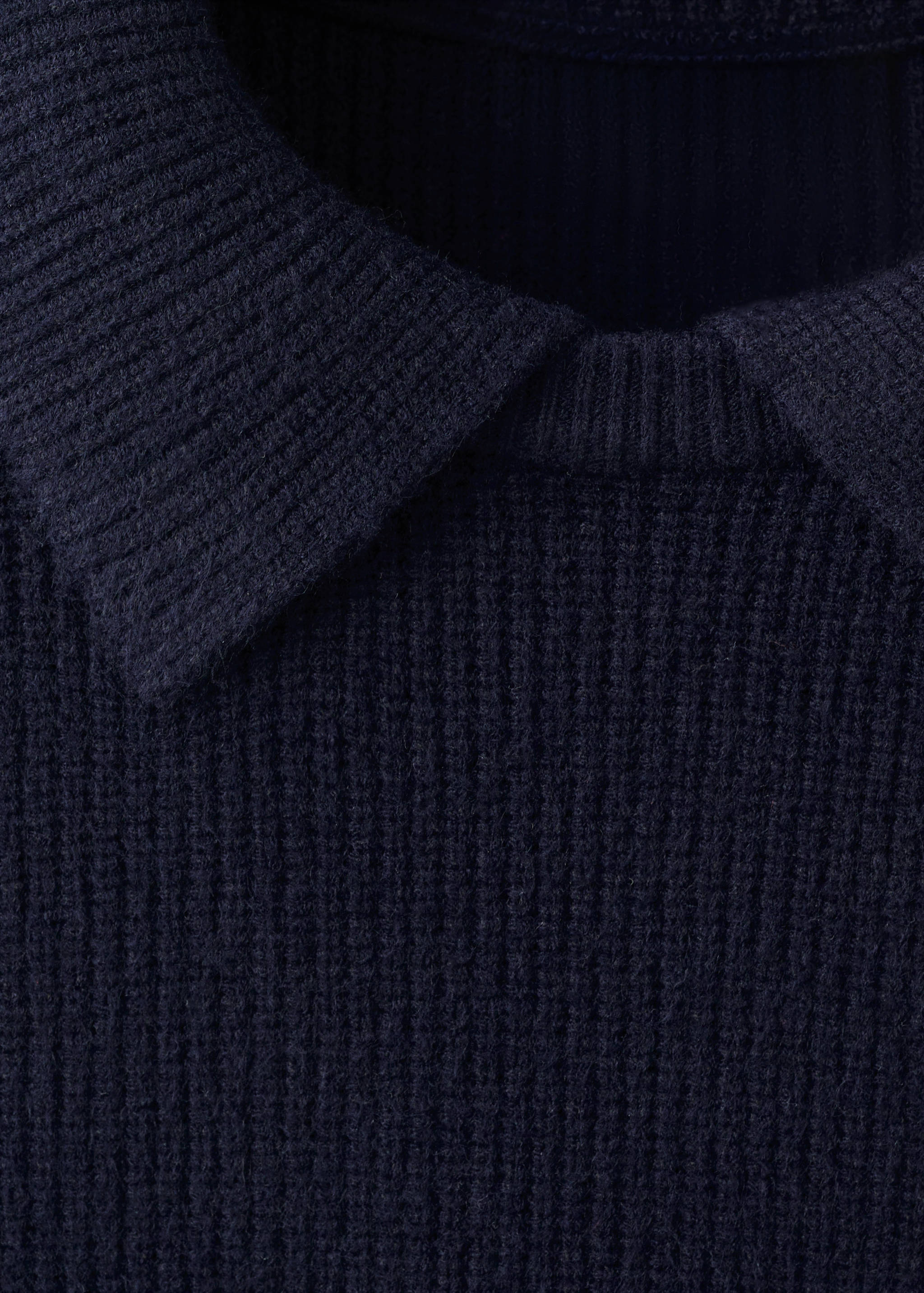 Knitted polo-neck sweater - Details of the article 8