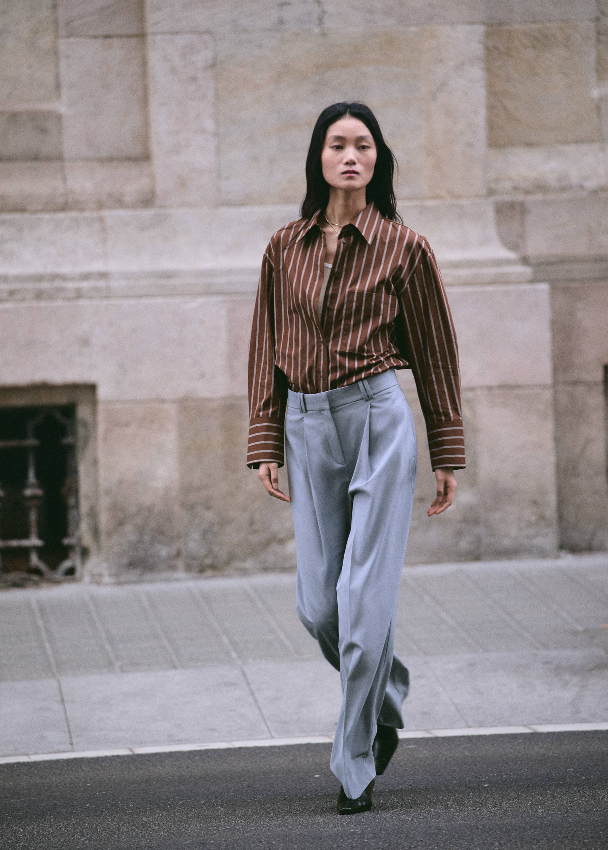 Chemise rayée poche - Plan général