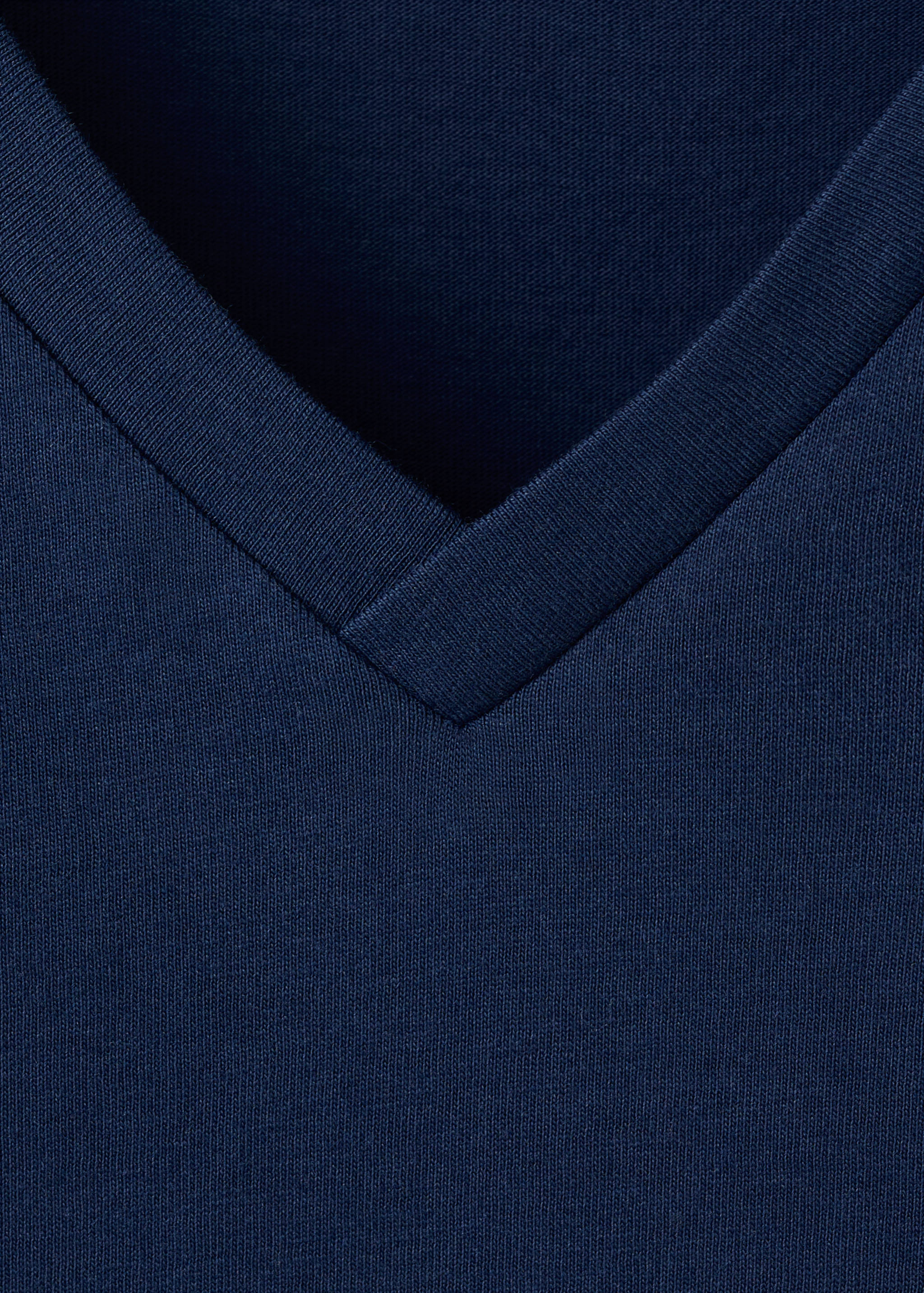 Camiseta algodón cuello pico - Detalle del artículo 8