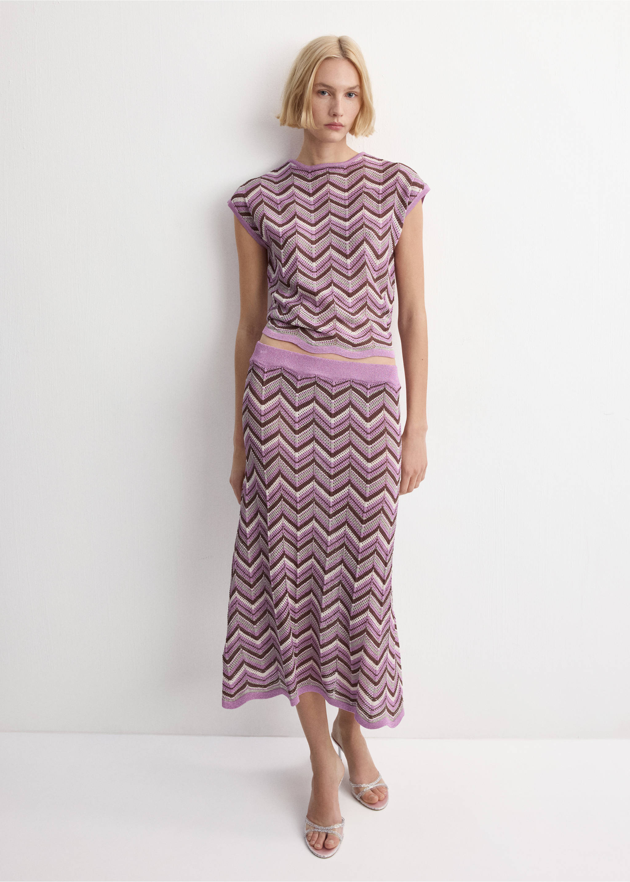 توب منسوج عليه طباعة - رؤية عامة, أرجواني. Ref: 27034092-00.